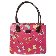 Sac à poignée supérieure D&G par Dolce & Gabbana en coton revêtu d'un imprimé papillon