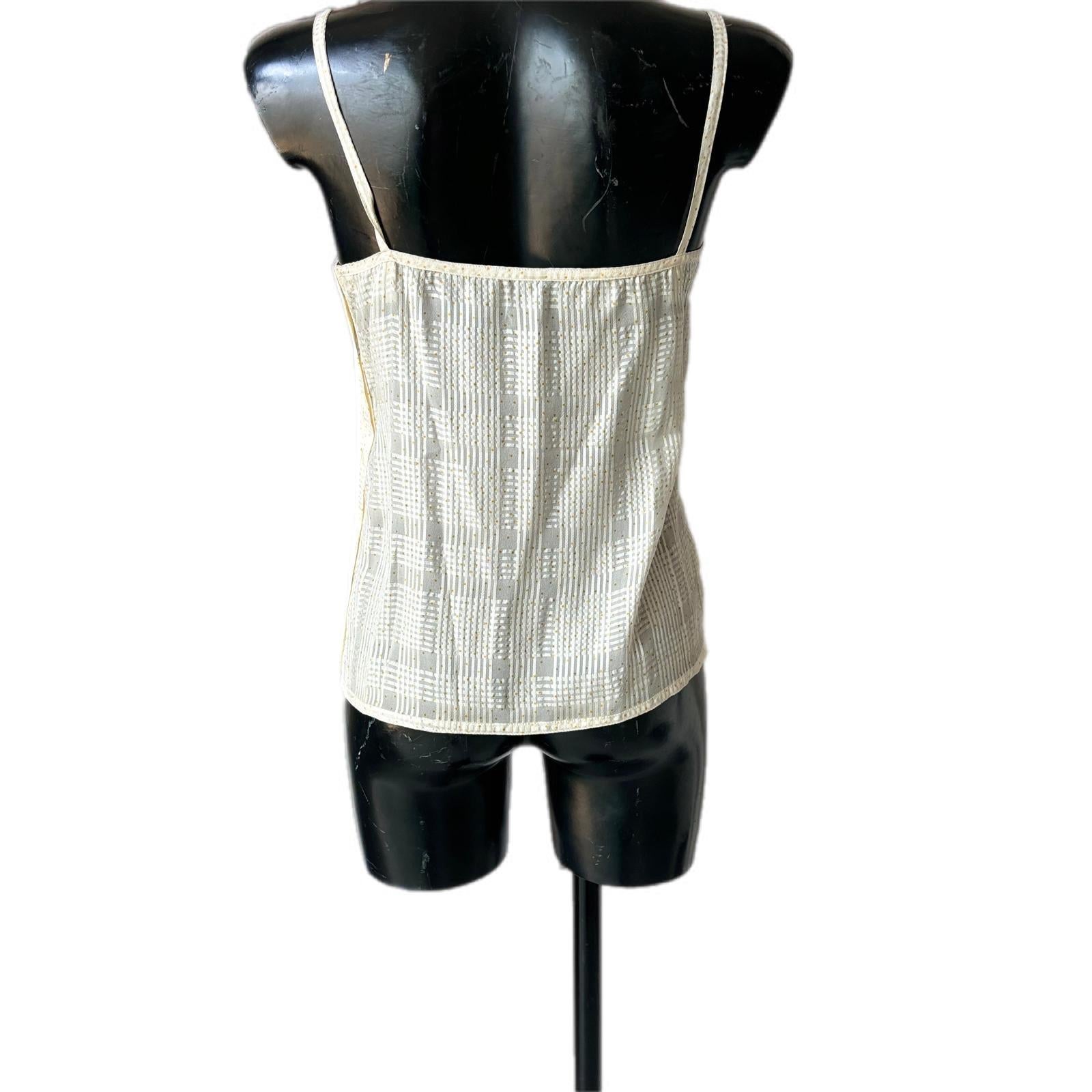 Gray Top in seta Christian Dior anni80 nuovo in vendita