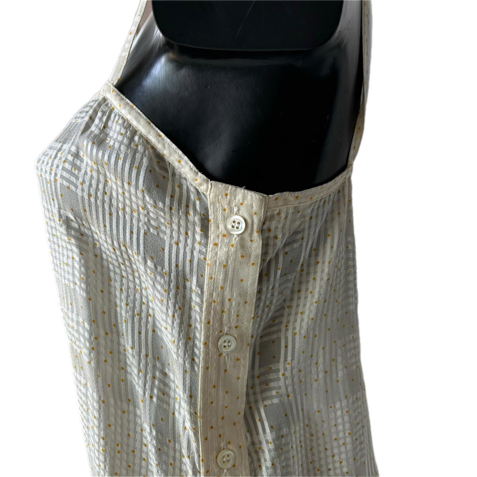Donna Top in seta Christian Dior anni80 nuovo in vendita