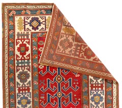 Exceptional 19th Century Kazak Rug. Rare Tree of Life Design Excellent Condition