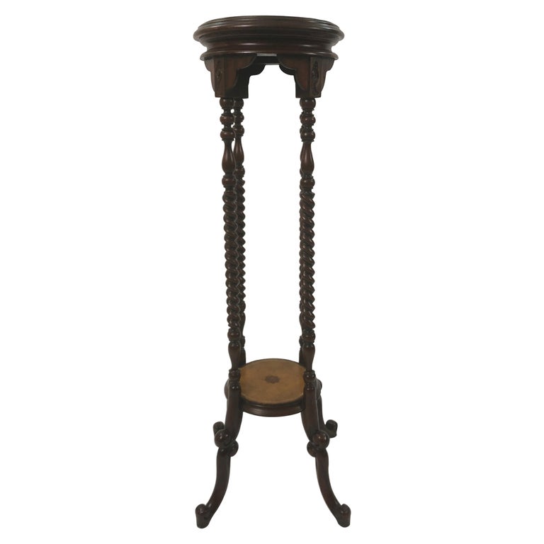 Top of the Line Maitland Smith Mahogany and Leather Top Stand at 1stDibs maitland smith plant
