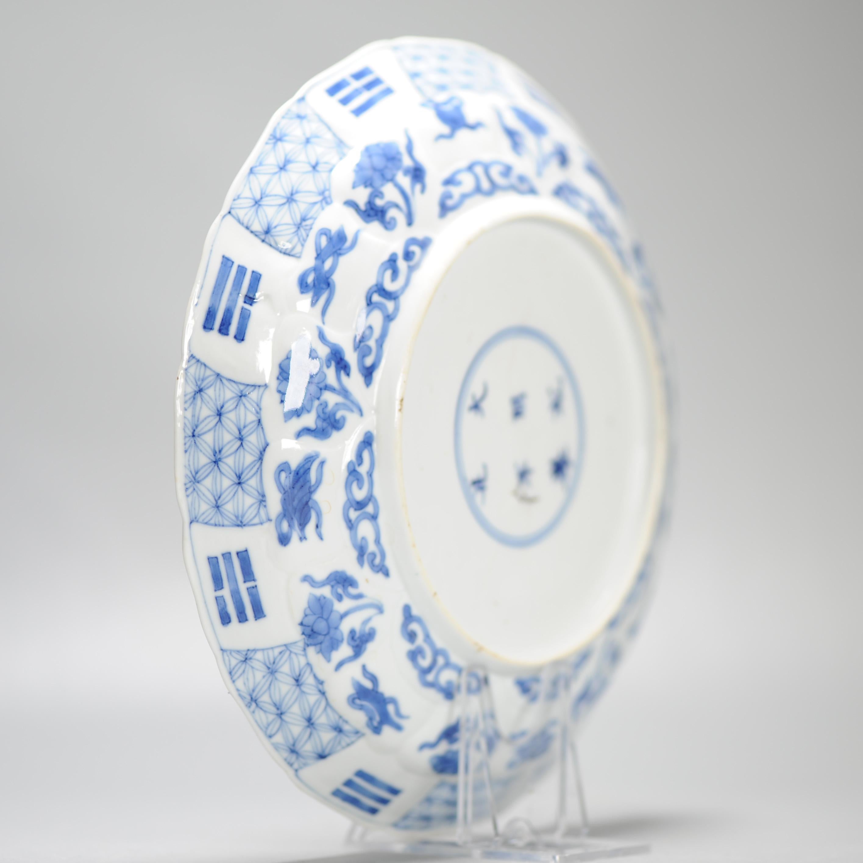 Top Quality 17c Antique Chinese Porcelain Dish Kangxi Period Chenghua Mark 6