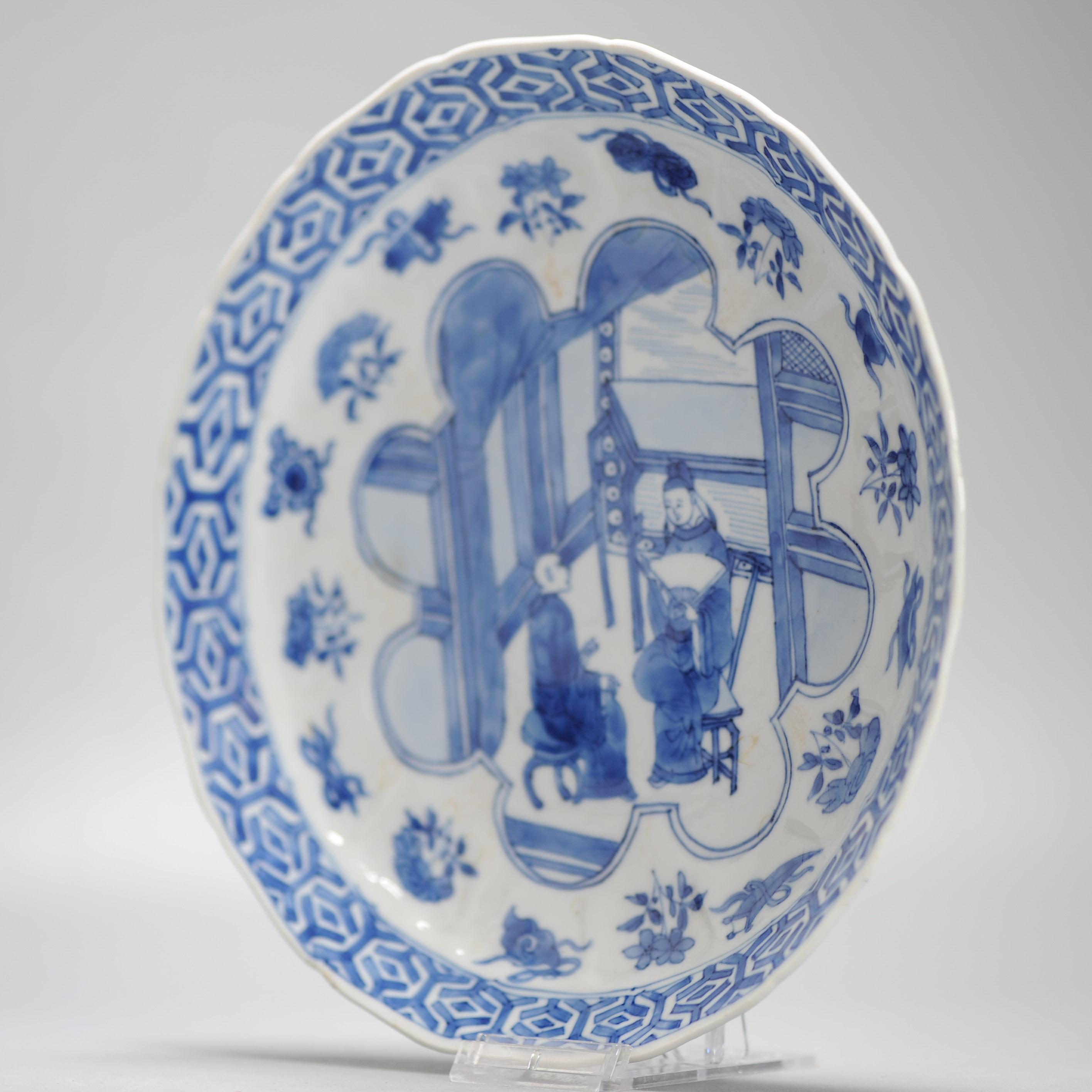 Top Quality 17c Antique Chinese Porcelain Dish Kangxi Period Chenghua Mark 3