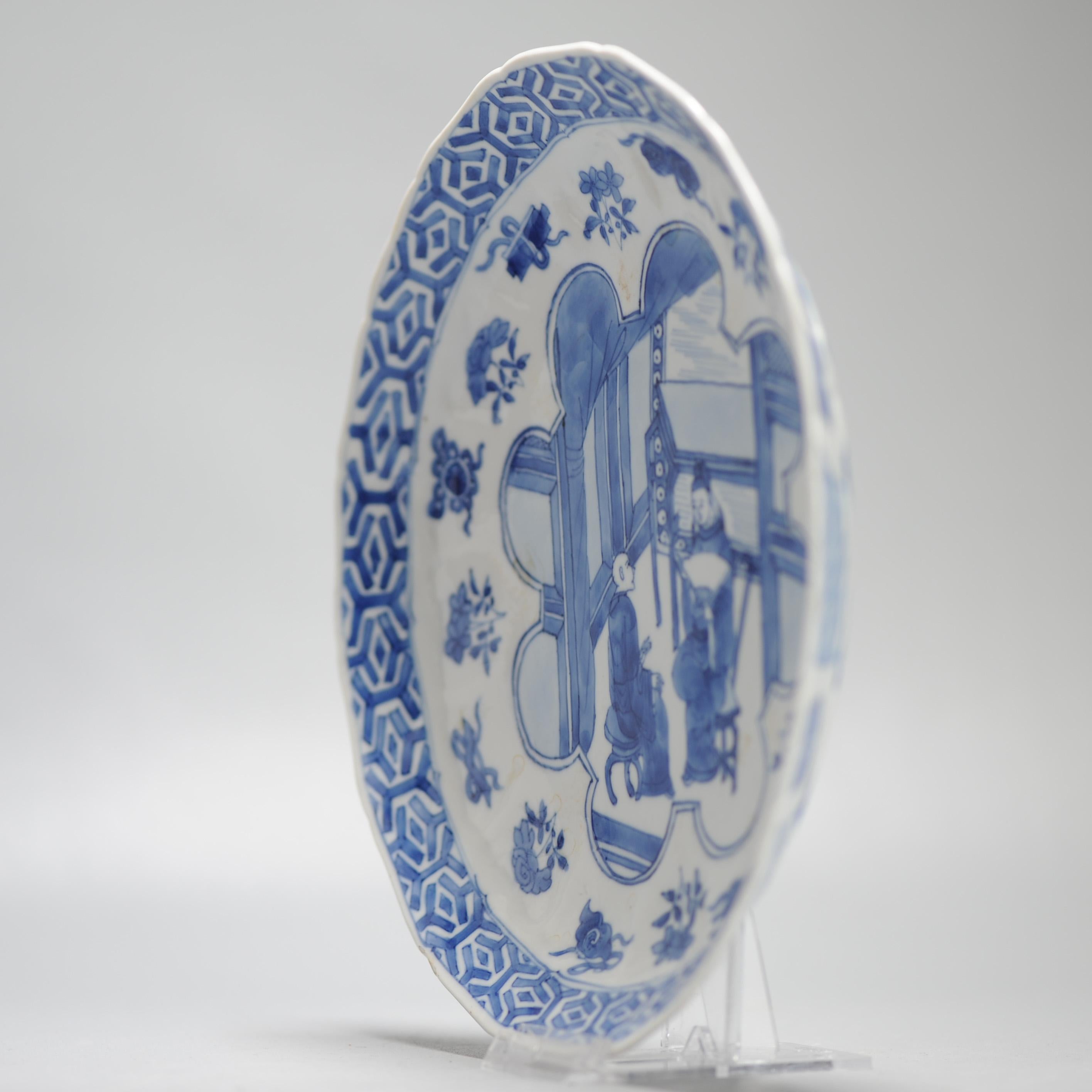 Top Quality 17c Antique Chinese Porcelain Dish Kangxi Period Chenghua Mark 4