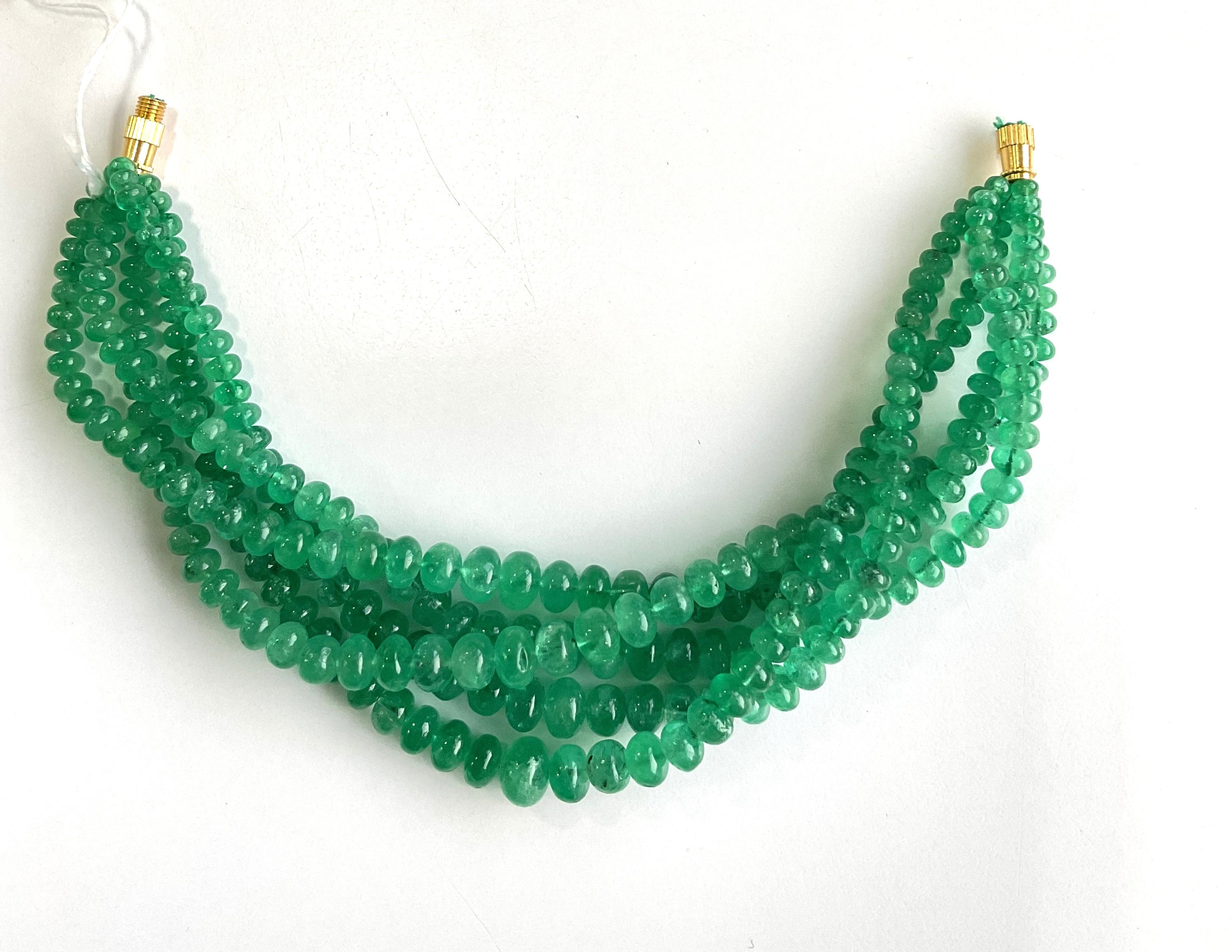 Colombian Emerald Beads For Jewelry Natural Gems
Gemstone - Emerald
Weight - 186.90 carats
Shape - Beads
Size - 4 To 8 MM
Quantity - 5 line