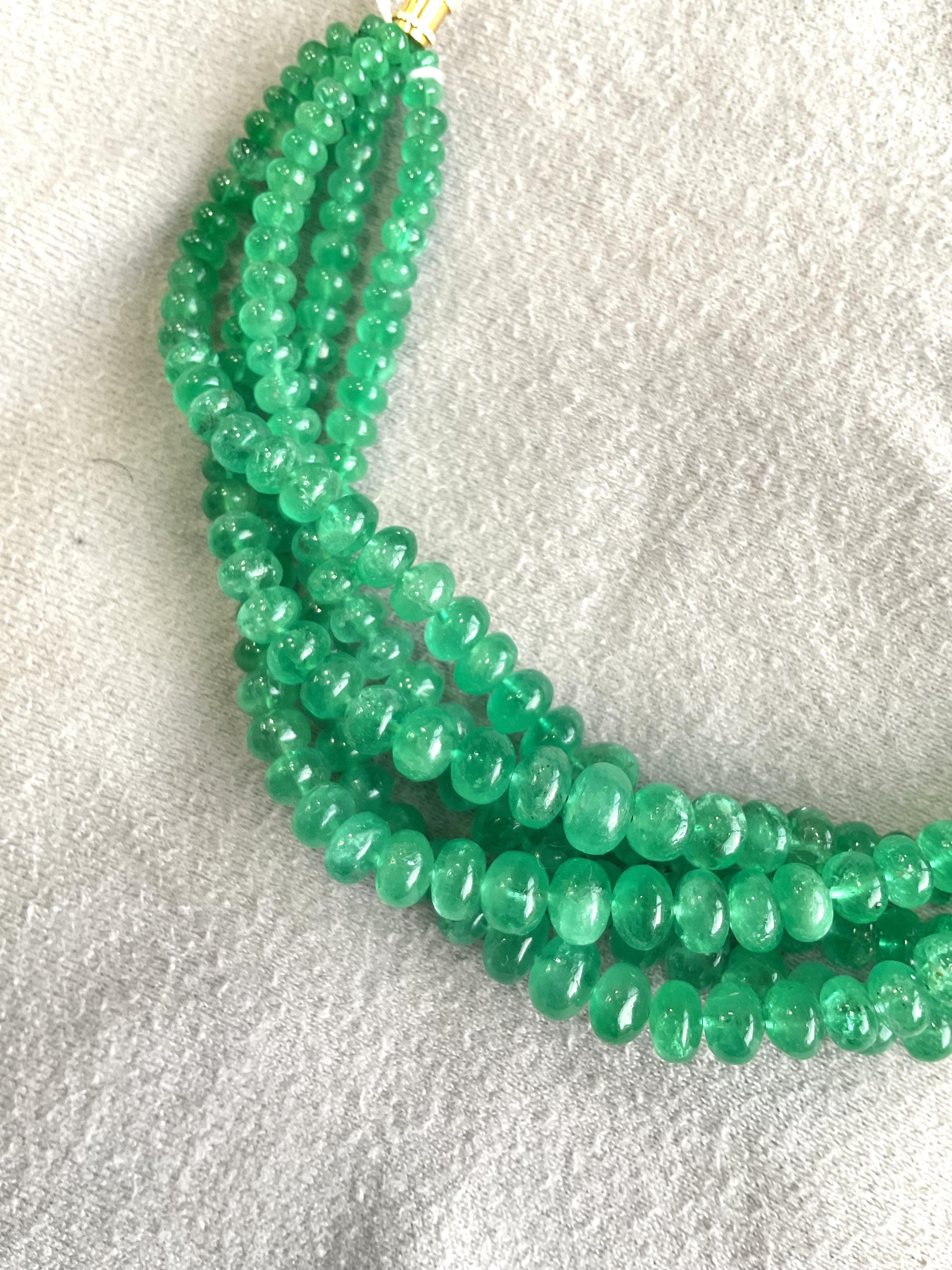 Top Quality 186.90 Carats Colombian Emerald Beads For high Jewelry Natural Gems For Sale 2