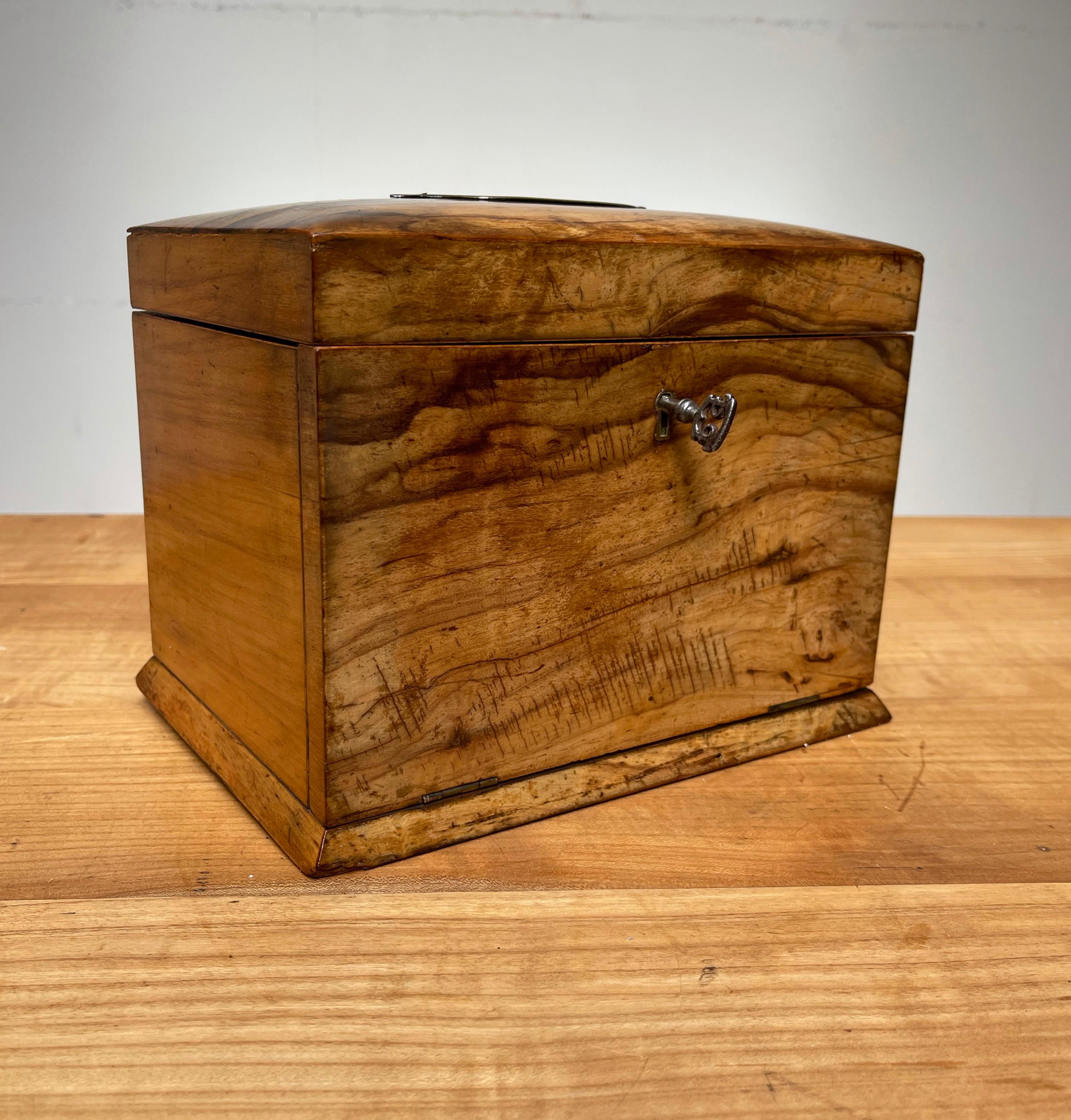 Top Quality 19th Century Olive Wood Jewelry, Treasure Box, Cabinet with Drawers 8