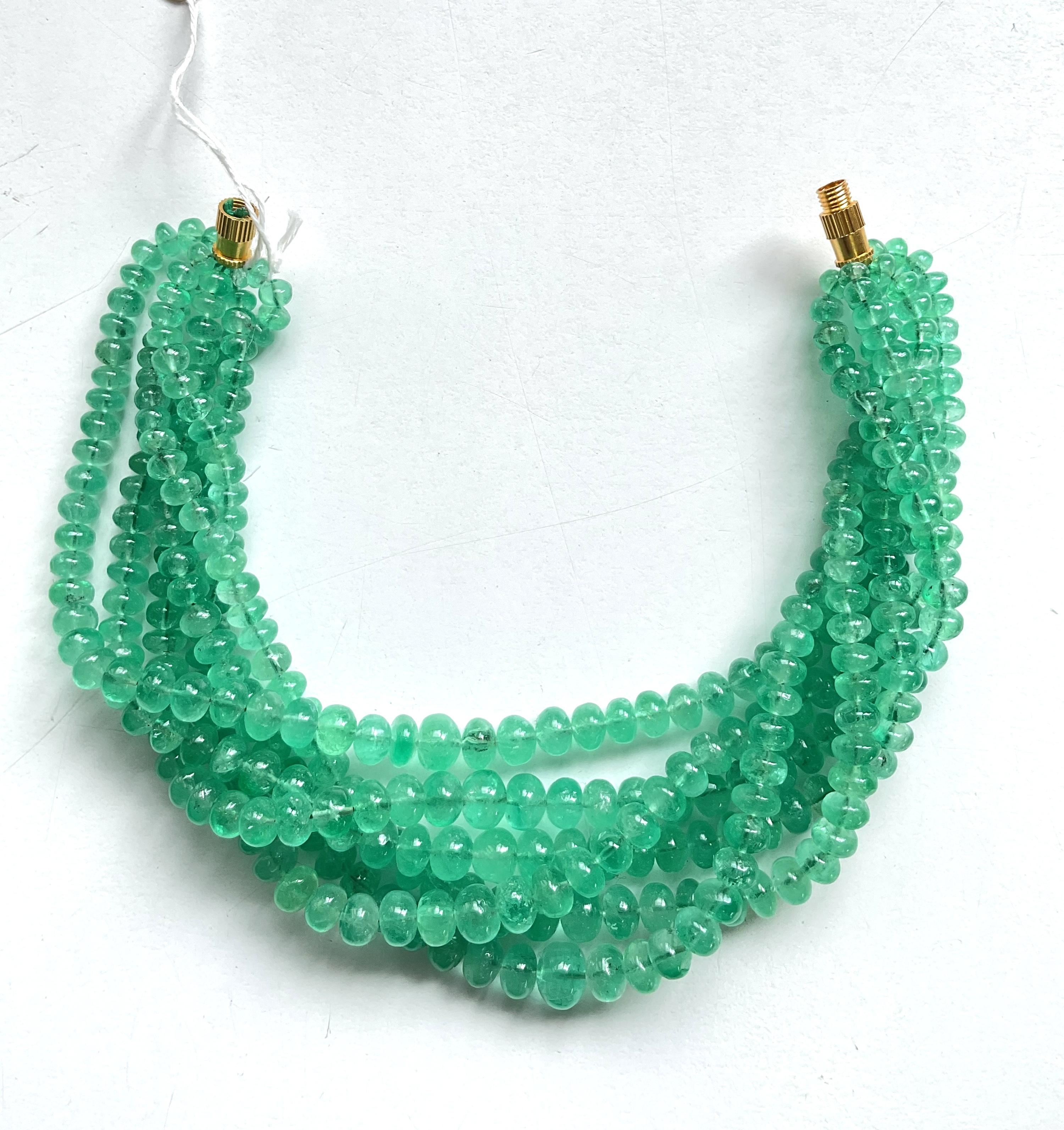 Kolumbianischer Smaragd Perlen für Schmuck Natürliche Edelsteine
Edelstein - Smaragd
Gewicht - 218,70 Karat
Form - Perlen
Größe - 4 bis 7 MM
Menge - 6 Zeilen