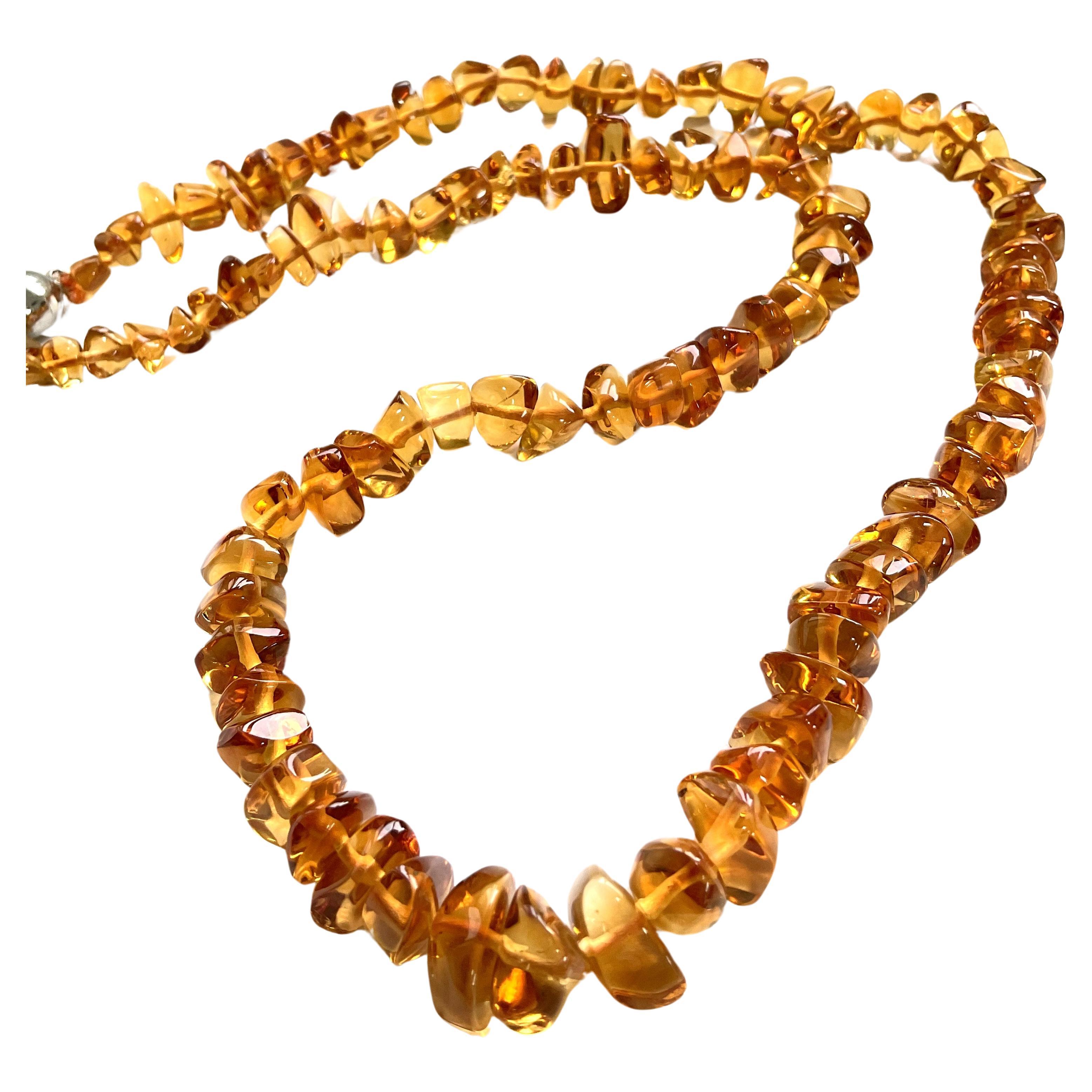 Top Quality 242.15 Carats Citrine Beads chips Fancy For Fine Jewelry Natural Gem
