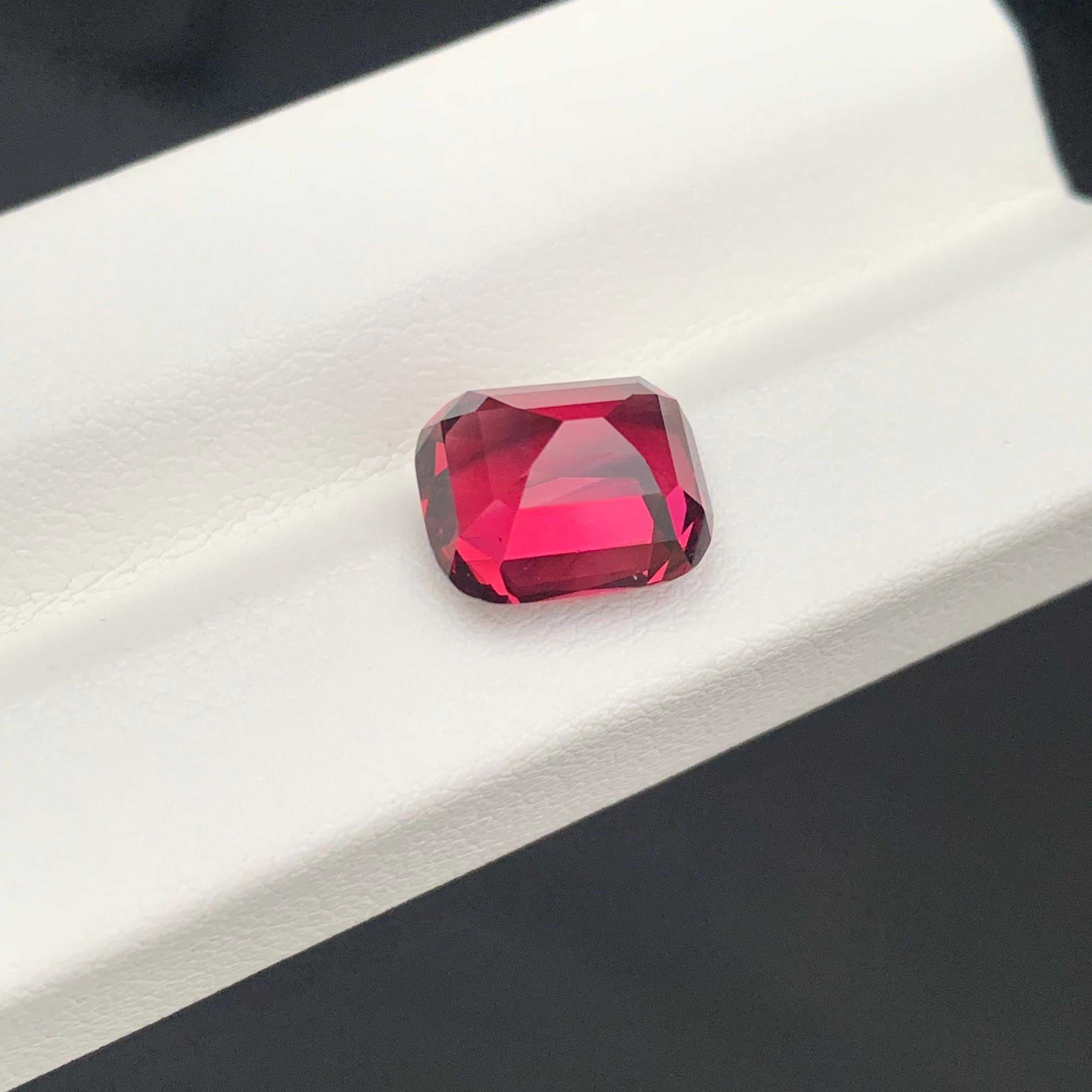 Top Quality 5.65 Carat Natural Loose Rhodolite Garnet Gemstone Loupe Clean 7