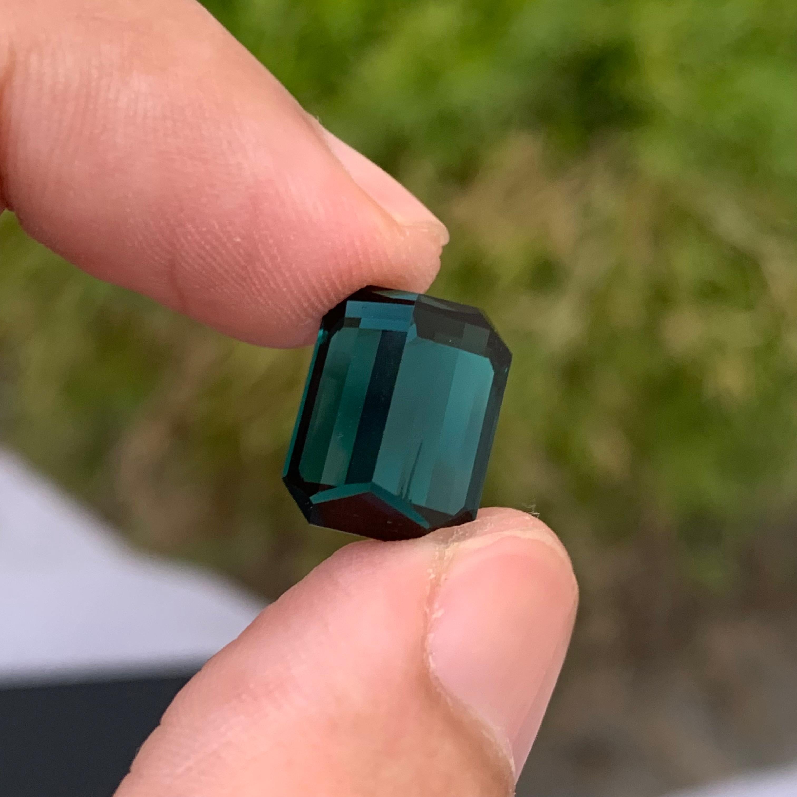 Gemma di Indicolite tormalina sciolta naturale di 9,35 carati di alta qualità in vendita 4