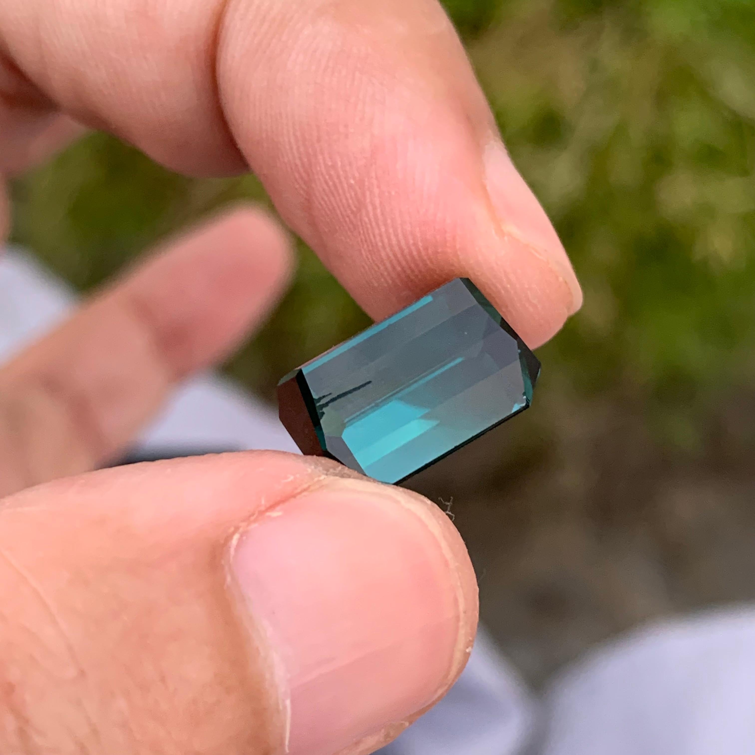 Gemma di Indicolite tormalina sciolta naturale di 9,35 carati di alta qualità in vendita 5