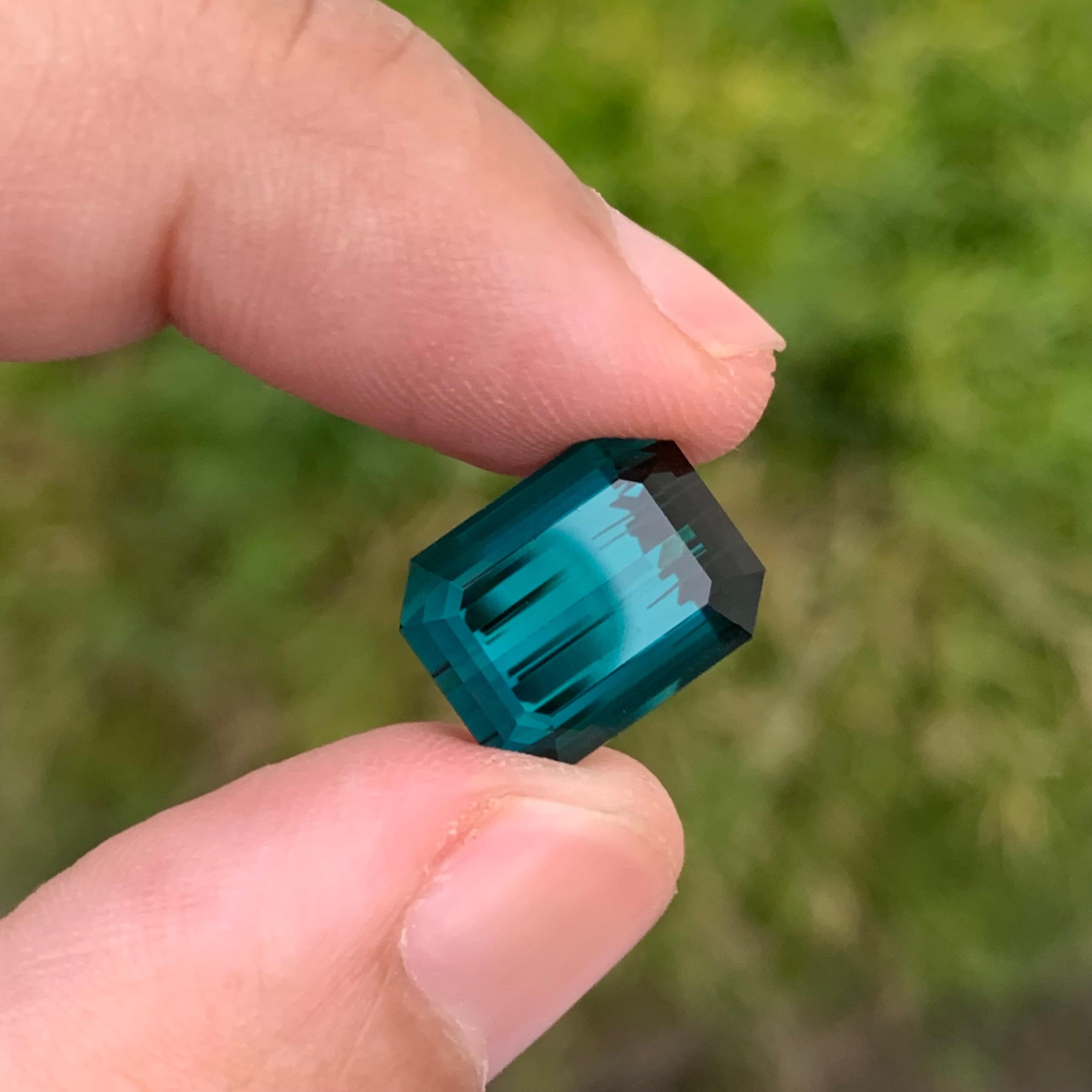 Gemma di Indicolite tormalina sciolta naturale di 9,35 carati di alta qualità in vendita 1