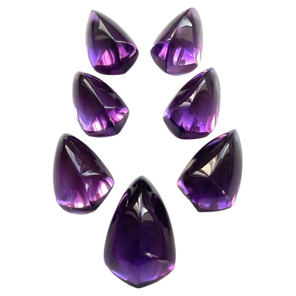 Amethyst Shield Pattern 5.48ct Shield Amethyst 'Eleanor' Fantasy/Fancy Cut For Sale at 1stDibs