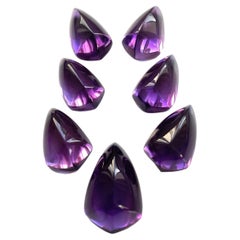 Top Quality Amethyst Shield Fancy Smooth Cabochon Loose Gemstone for Jewelry