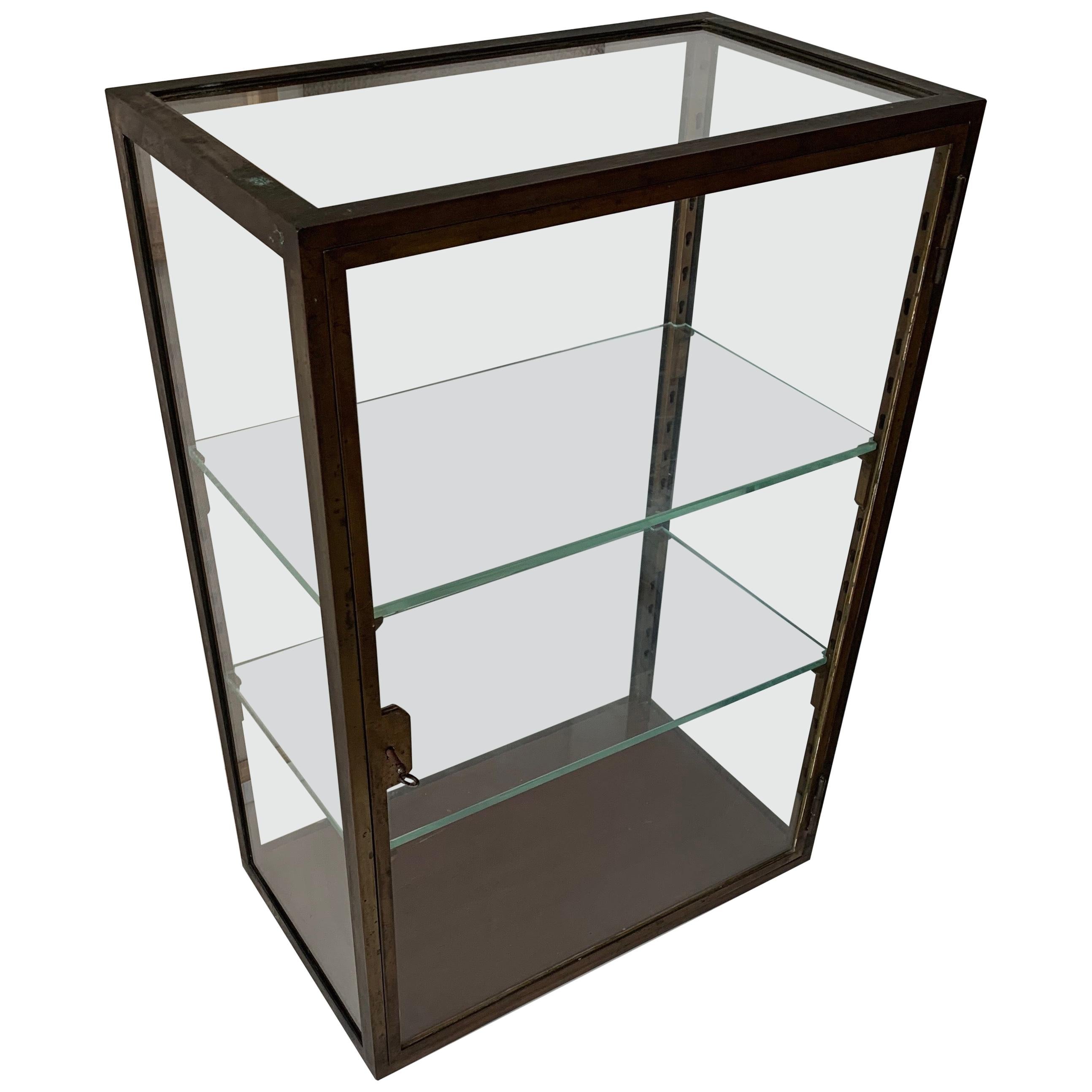 Top Quality Antique Brass & Glass Display Cabinet for Rolex / Jewelry Collection