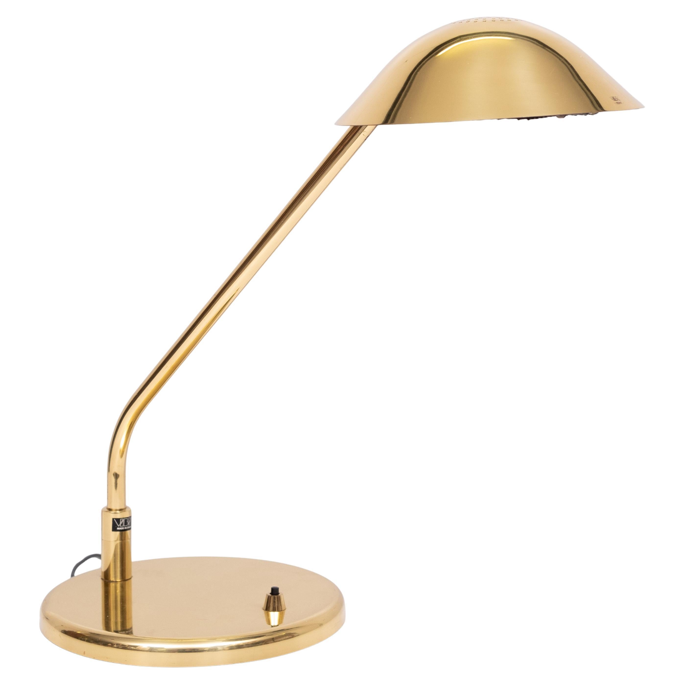 Top quality Brass Desk lamp by Vibia Spain  1980s