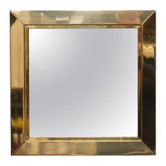 Miroir en laiton de qualité supérieure  1970 Italie