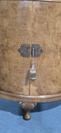 Top Quality Burr Walnut Demi Loon Cabinet