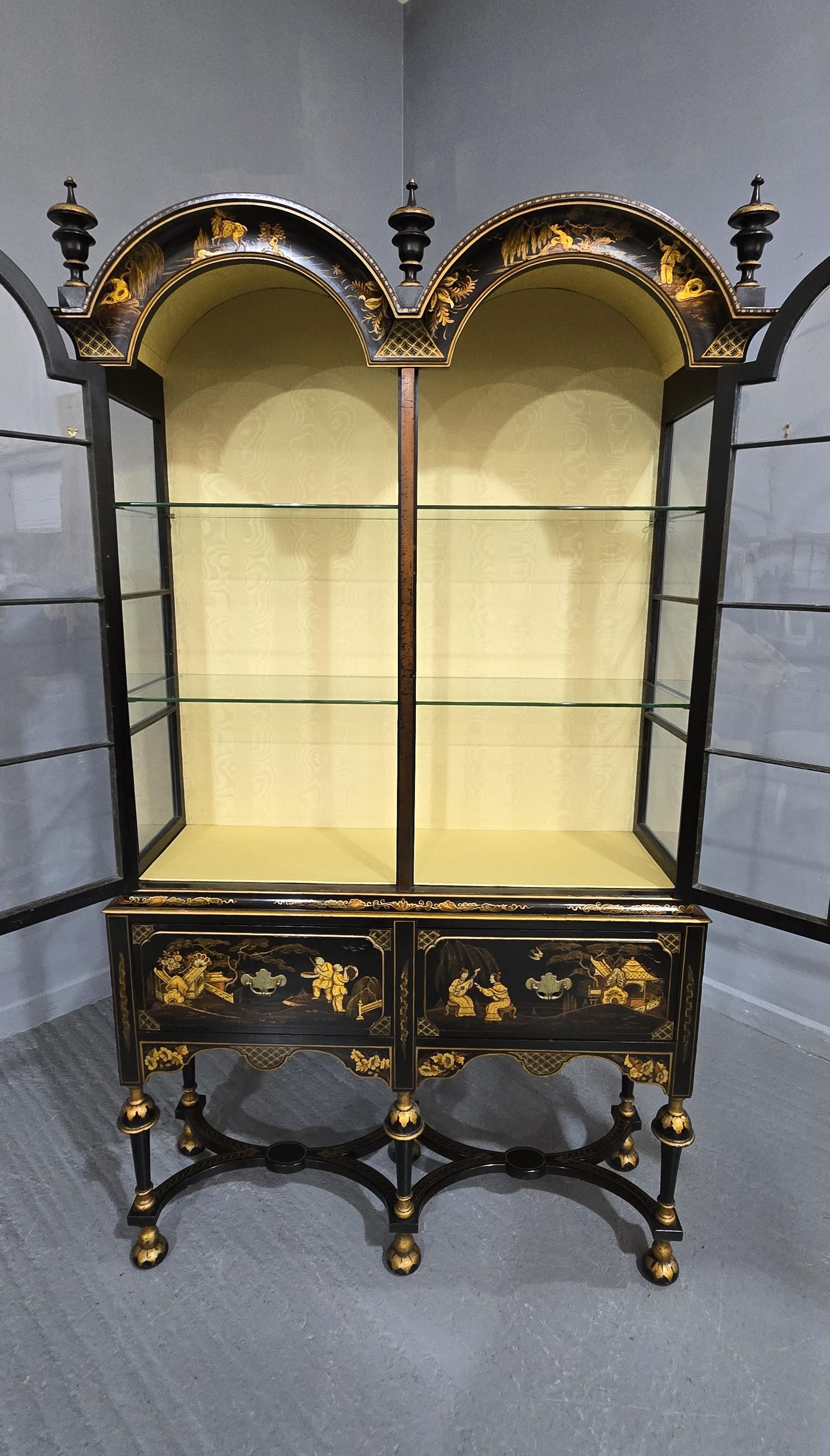 Top Quality Chinoiserie Display Cabinet For Sale 12