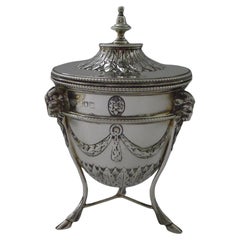 Caja de té inglesa de plata maciza de primera calidad, de Goldsmiths and Silversmiths Co.