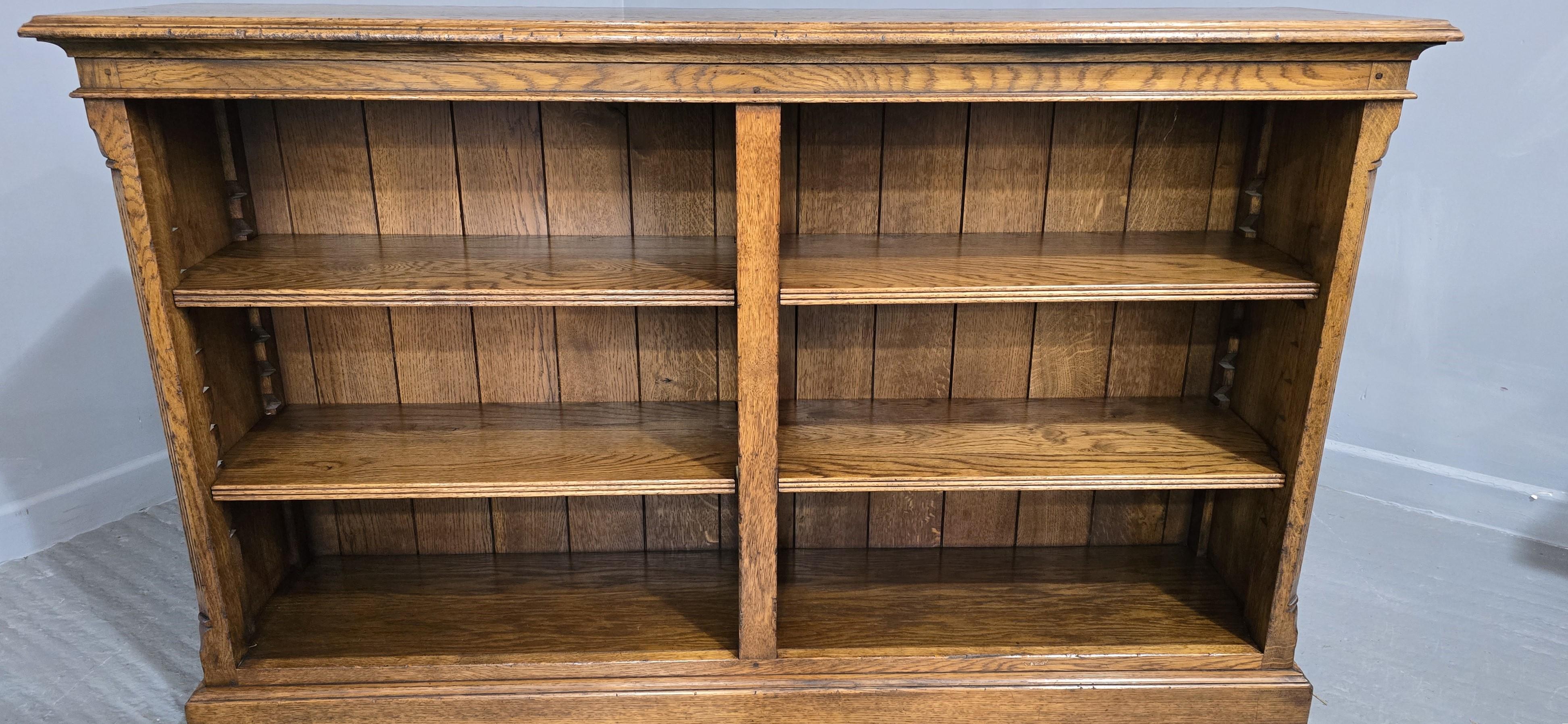 Top Quality Golden Oak Open Library Bookcase For Sale 7