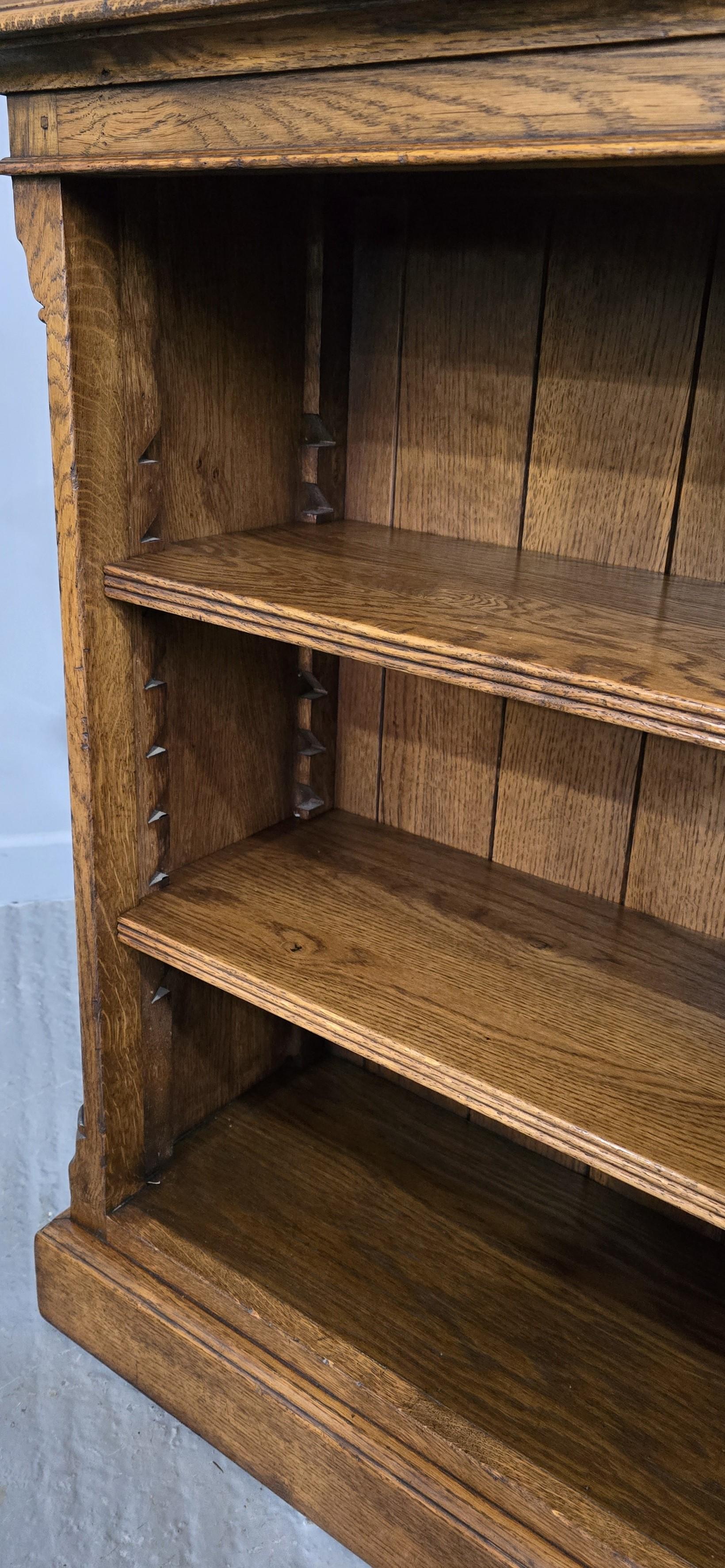 Top Quality Golden Oak Open Library Bookcase For Sale 8