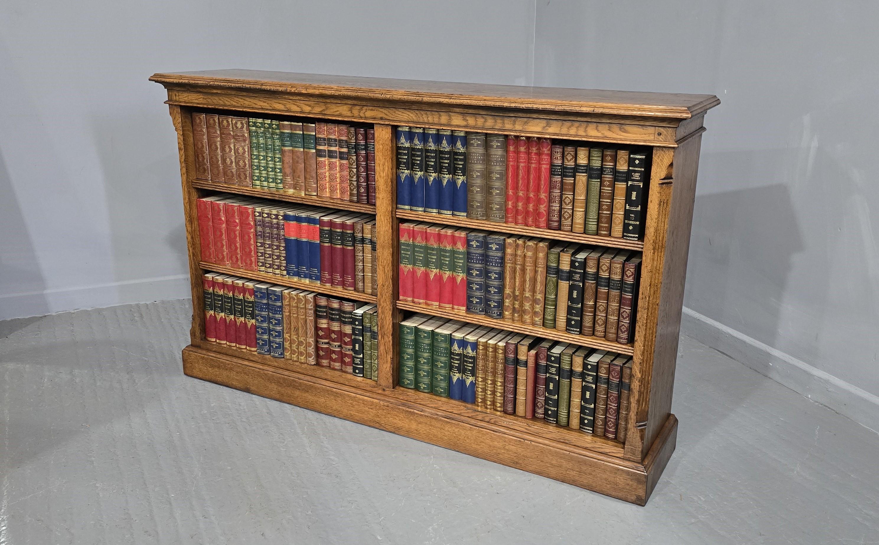 Top Quality Golden Oak Open Library Bookcase For Sale 1