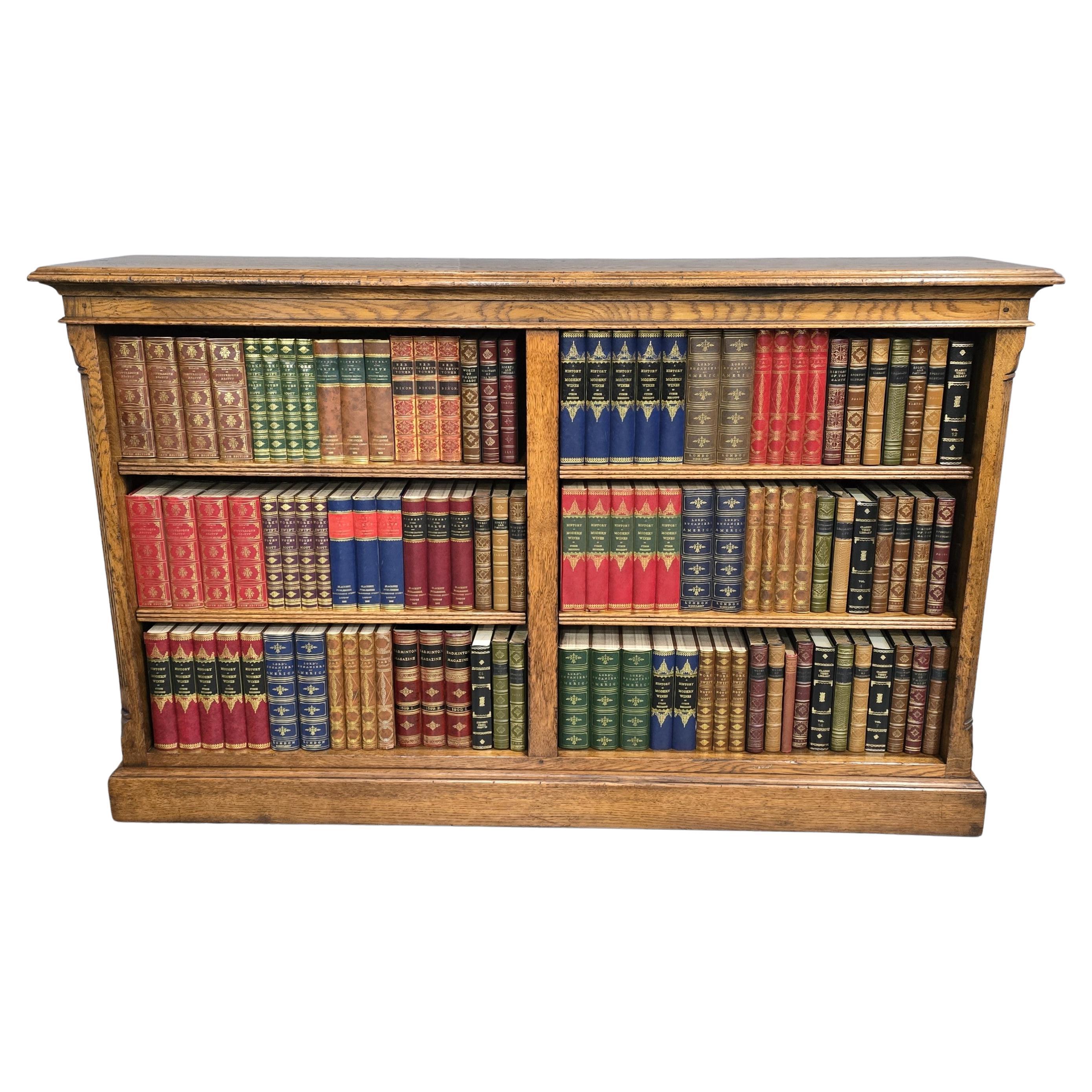 Top Quality Golden Oak Open Library Bookcase For Sale