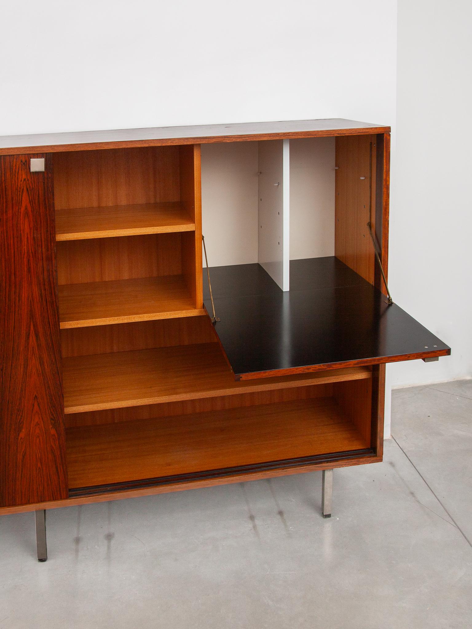 Top Quality High Sideboard designed by Alfred Hendrickx for Belform, 1960s For Sale 3