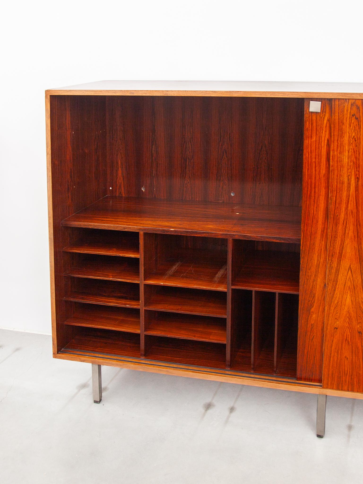 Mid-20th Century Top Quality High Sideboard designed by Alfred Hendrickx for Belform, 1960s For Sale