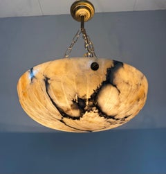 Top Quality & Larg Size, Timeless Design Alabaster Pendant Light Ceiling Fixture
