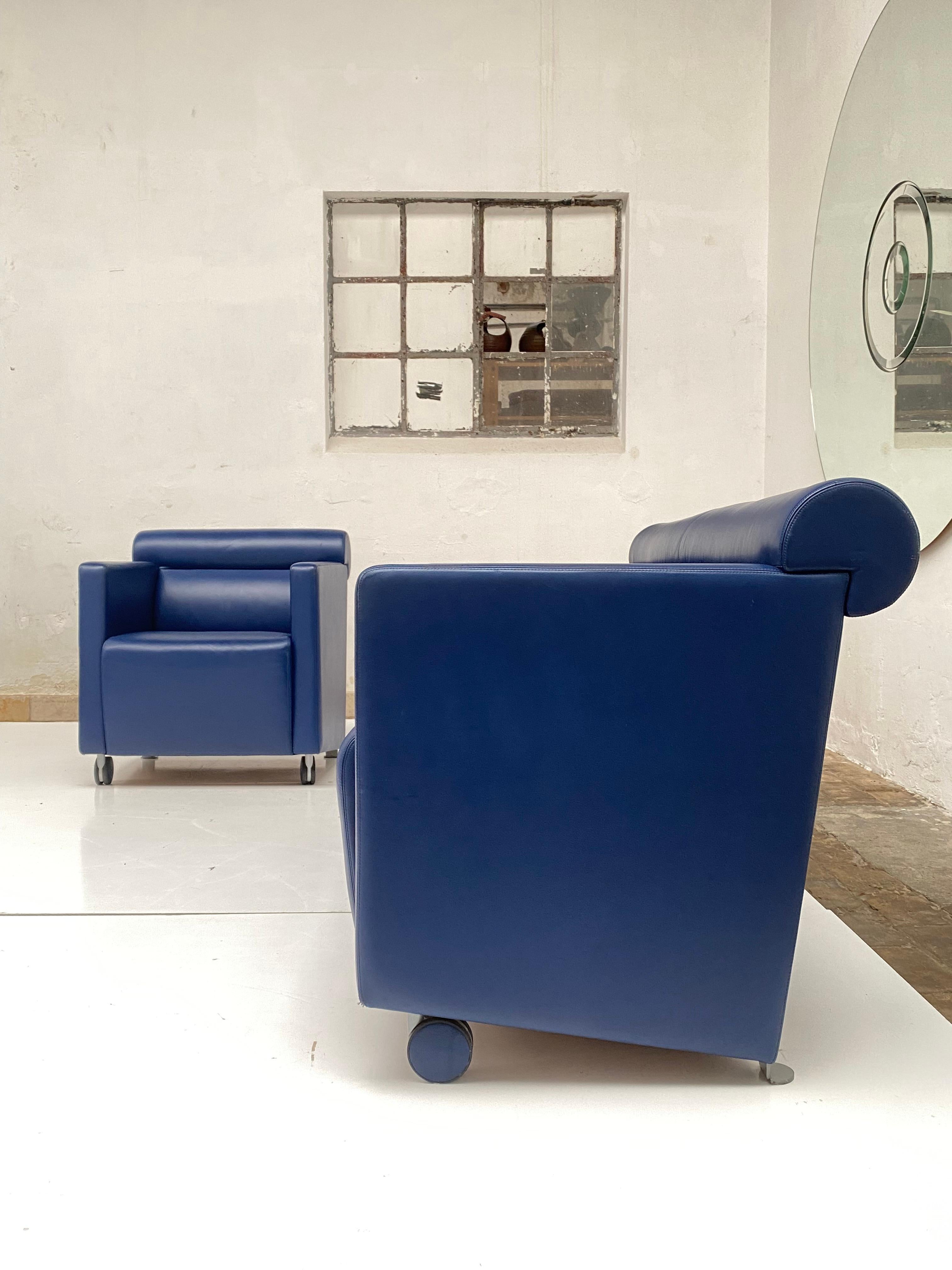 Top Quality Leather Easy Chair + Sofa "Dafne" by Poltrona Frau Italy