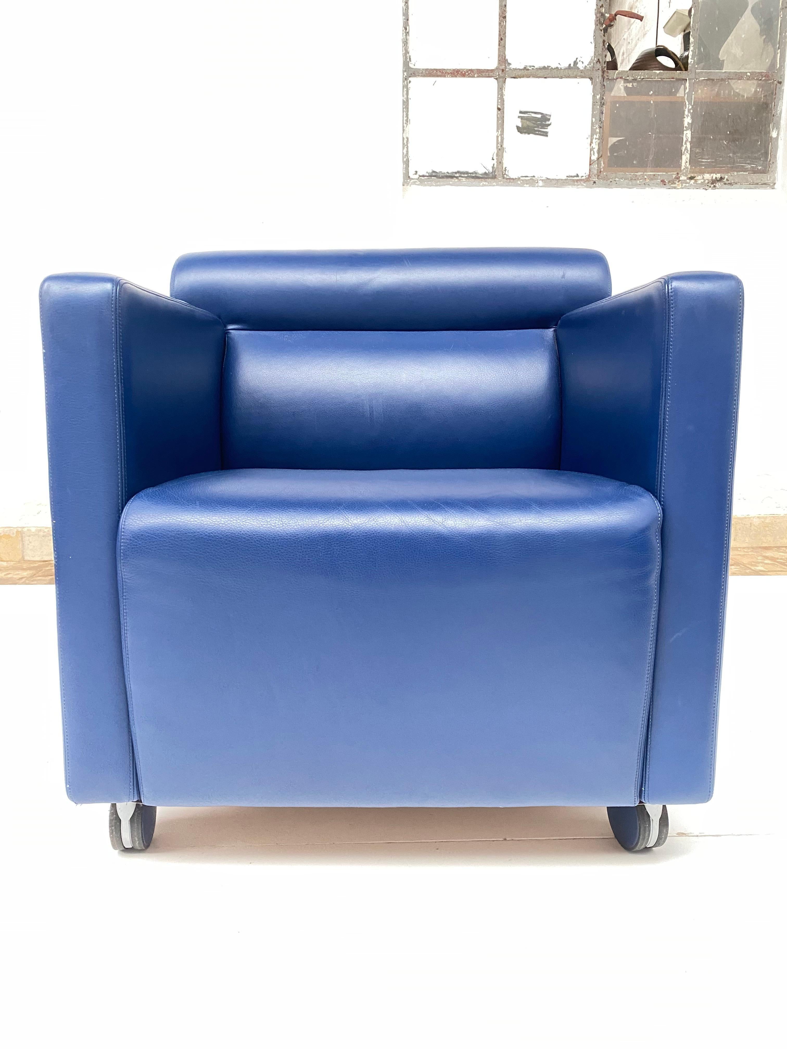 Top Quality Leather Easy Chair + Sofa "Dafne" by Poltrona Frau Italy