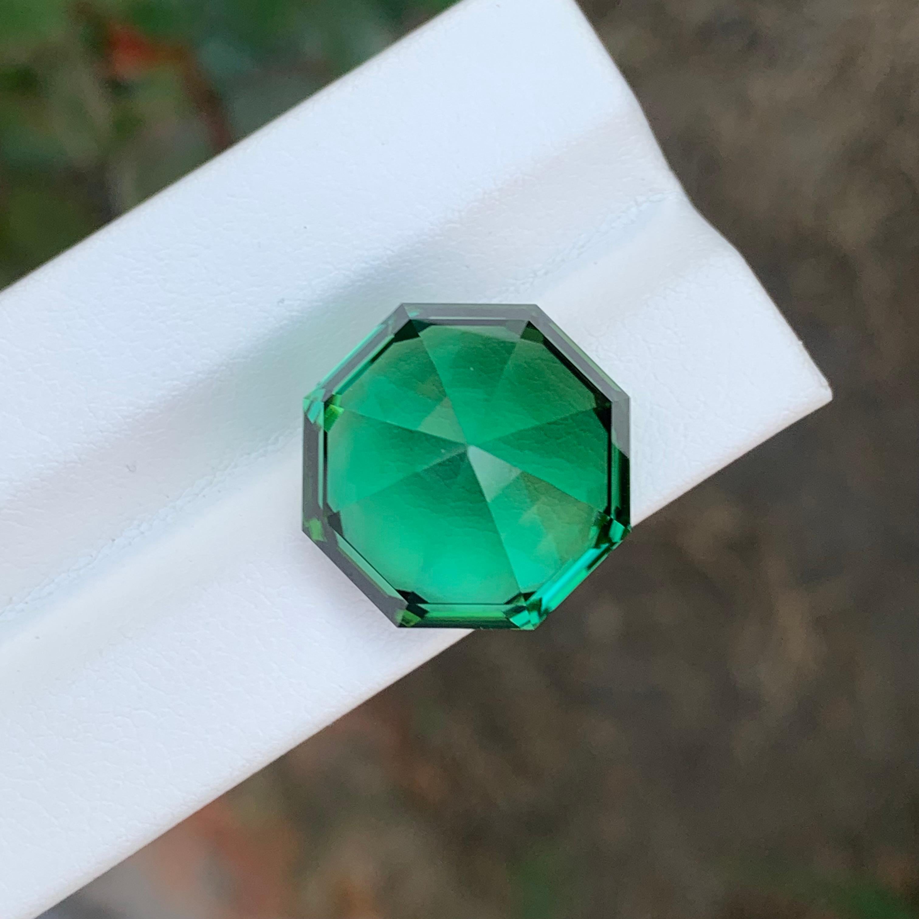 Tourmaline verte naturelle pure de 26,05 carats de qualité supérieure en vente 1