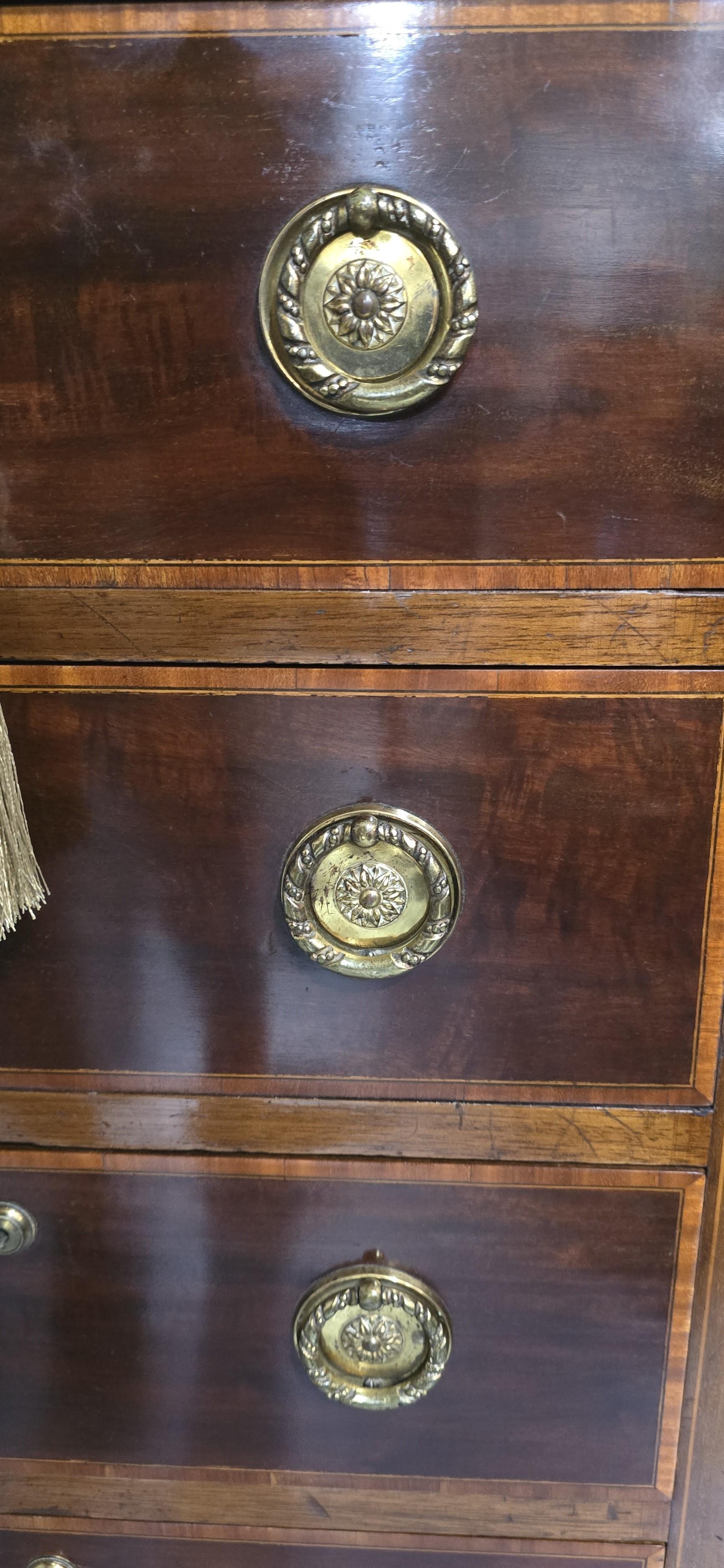 Top Quality Mahogany Inlaid Chest of Small Proportions For Sale 4