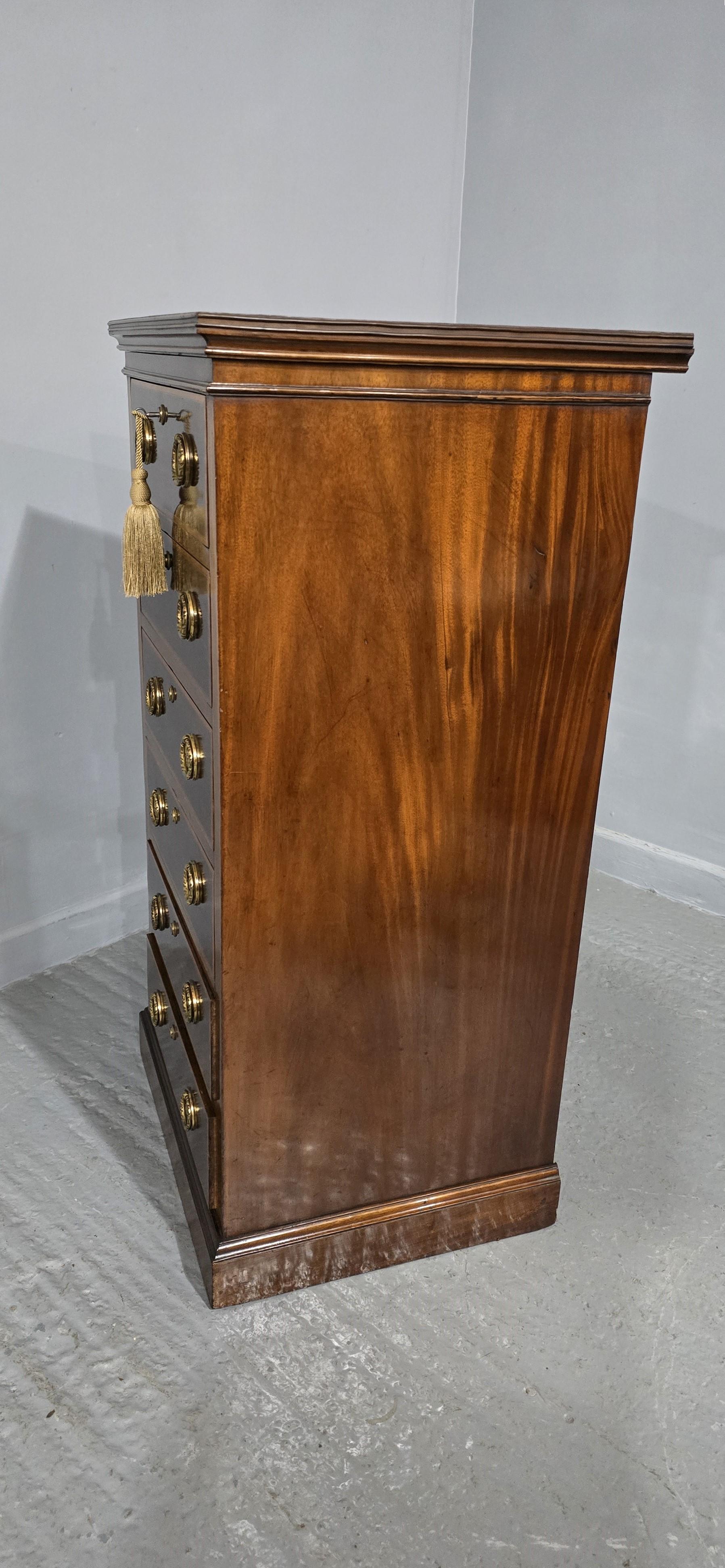 19th Century Top Quality Mahogany Inlaid Chest of Small Proportions For Sale