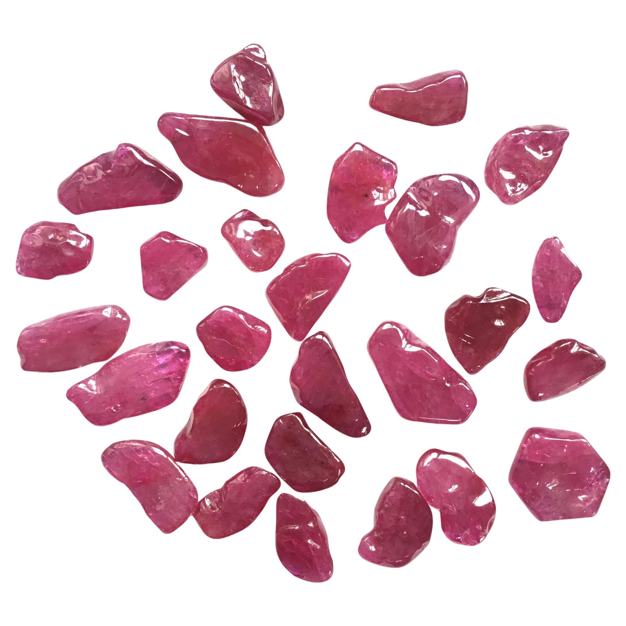 Top Quality Mozambique Ruby Natural Plain Tumble Gemstone For Jewelry Making  For Sale