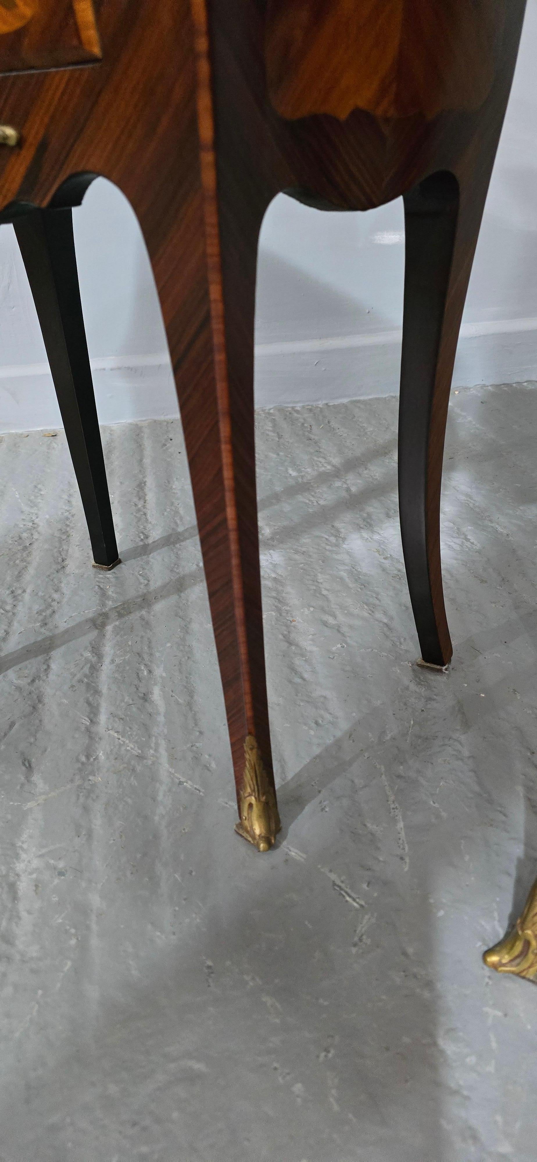 Top Quality Pair French Bedside Lamp Chests of Drawers For Sale 3