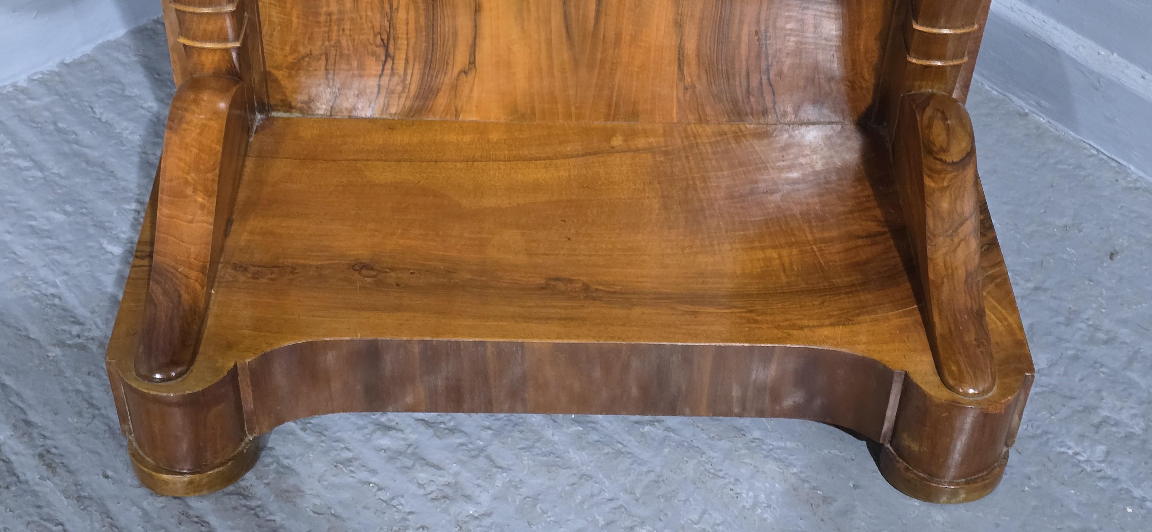 French Provincial Top Quality Walnut Console Table For Sale