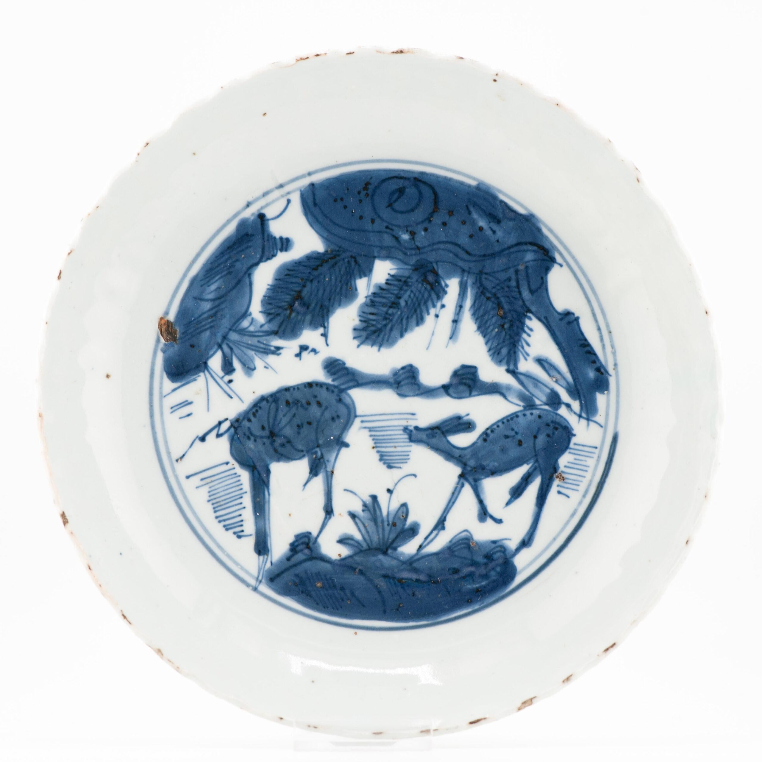 Assiette Kraak Wanli en porcelaine chinoise ancienne de la période Ming de qualité supérieure en vente 8