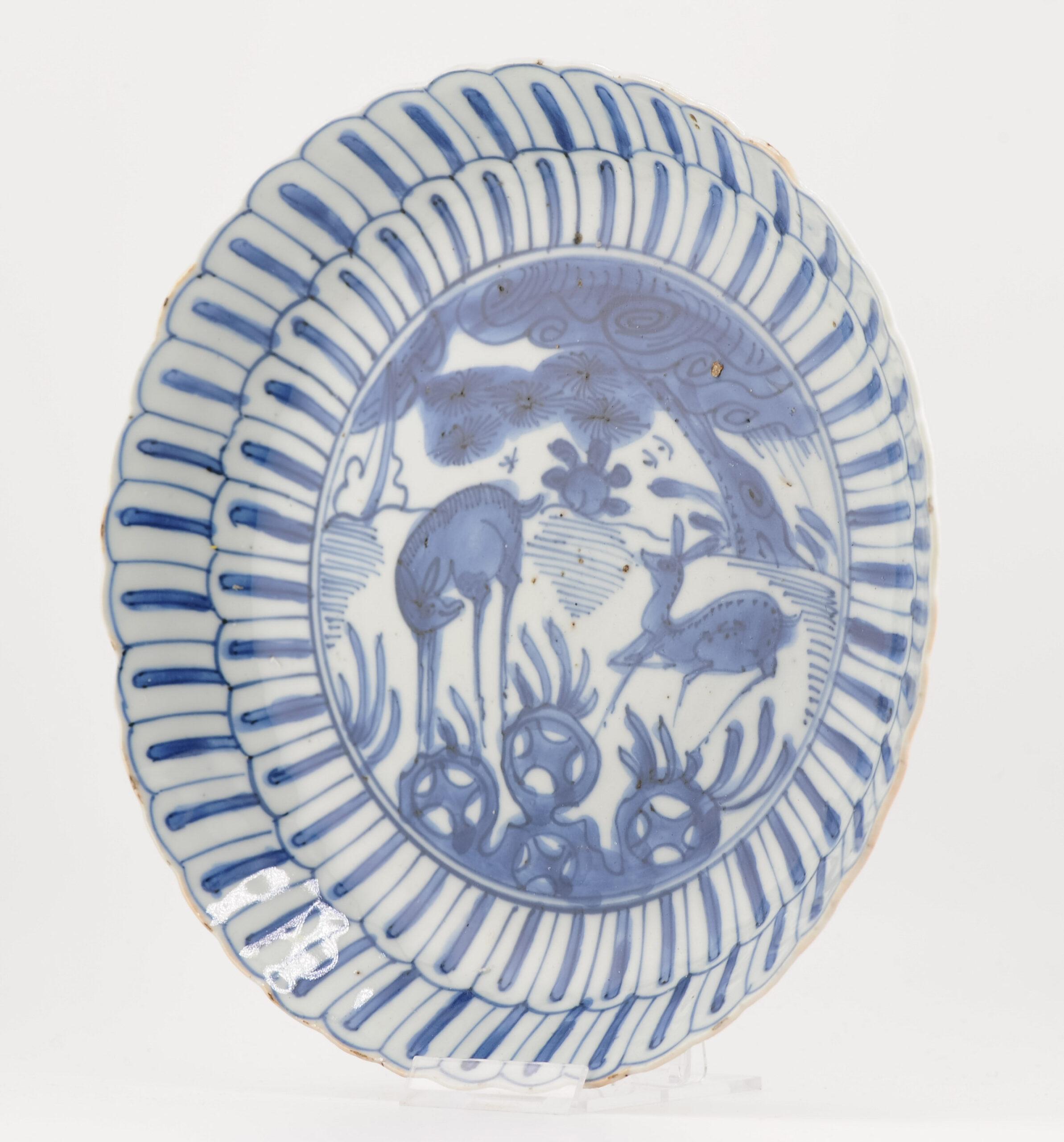 Assiette Kraak Wanli en porcelaine chinoise ancienne de la période Ming de qualité supérieure en vente 9