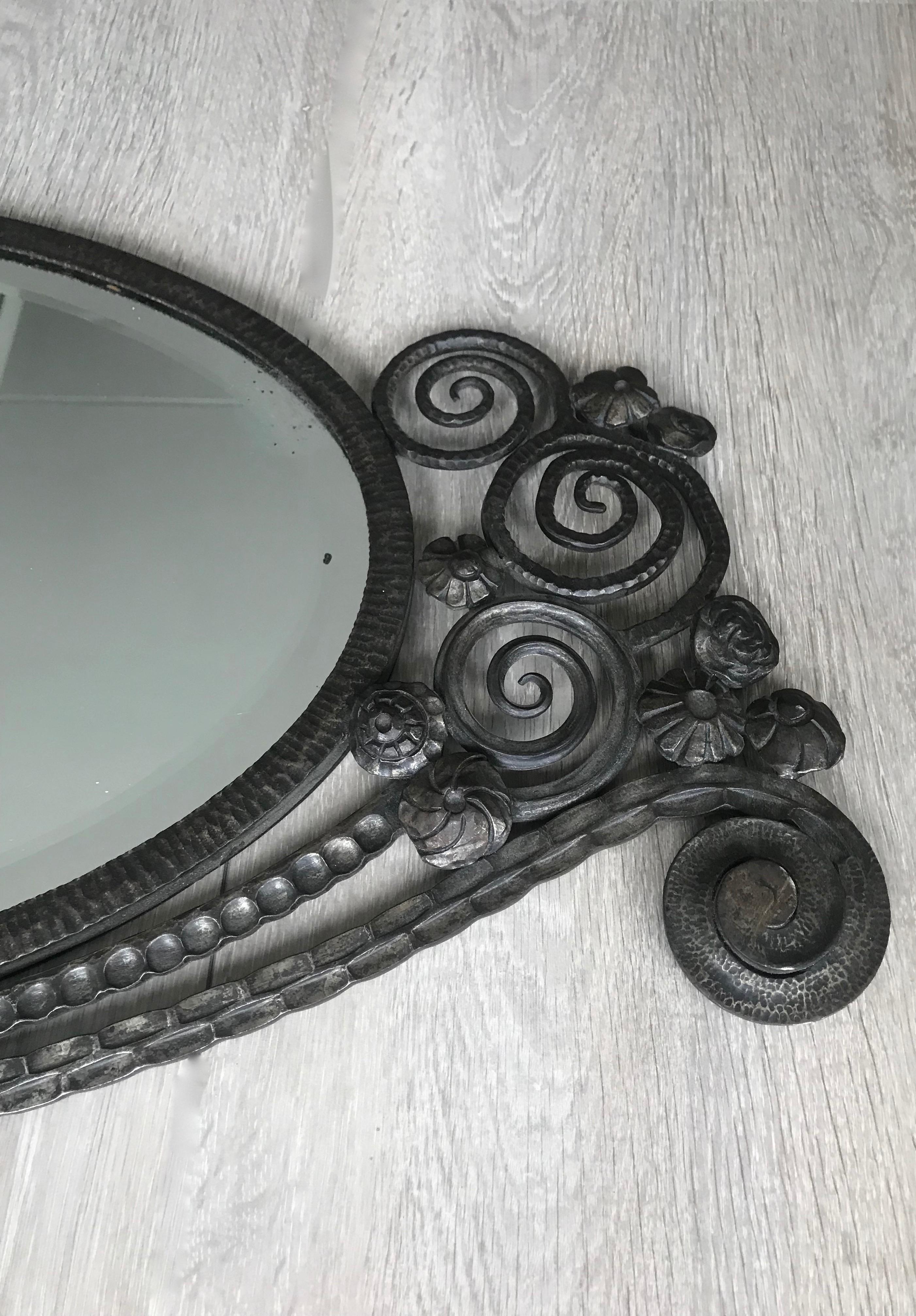 iron art mirror