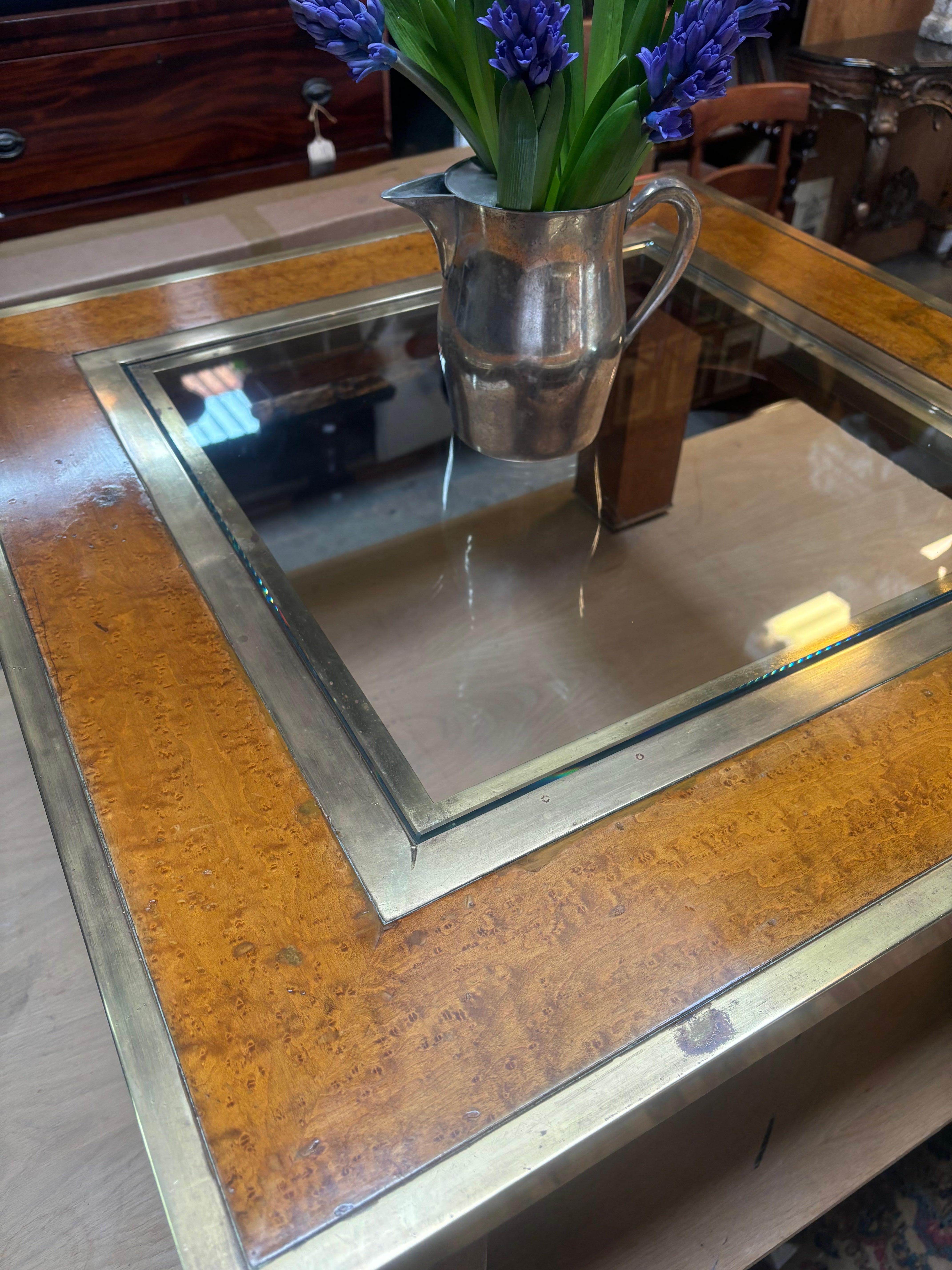 Mid-Century Modern Top Square Coffee Table For Sale
