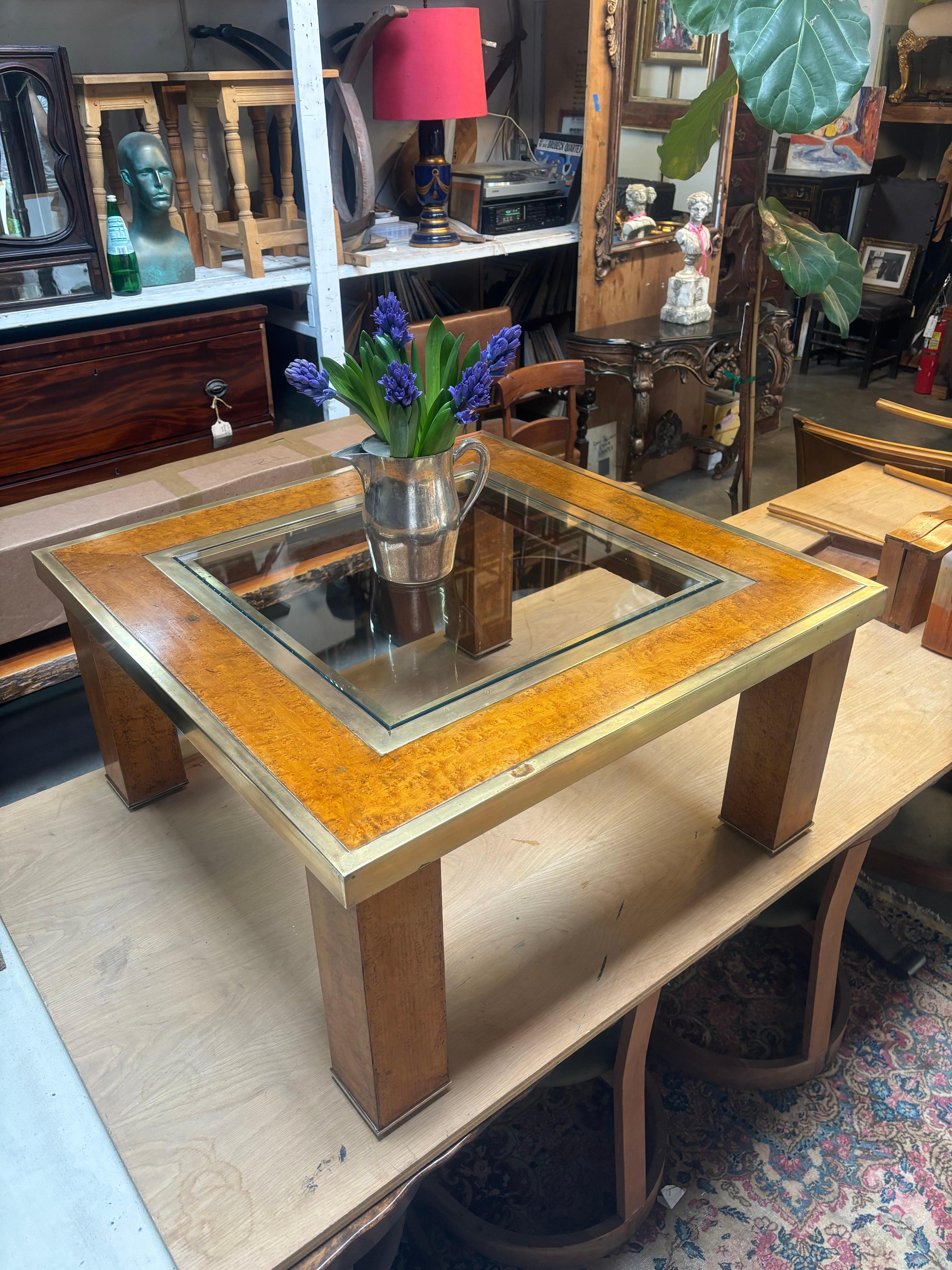 Top Square Coffee Table In Excellent Condition For Sale In Los Angeles, CA