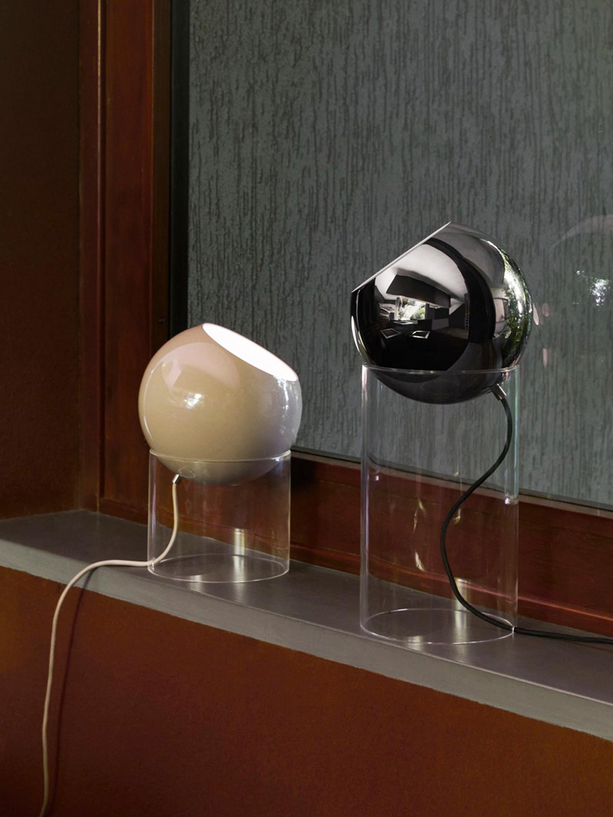 Scandinave moderne Lampe à poser Topan VP13, Grey Beige, Designée par Verner Panton en 1959, pour AT&T en vente