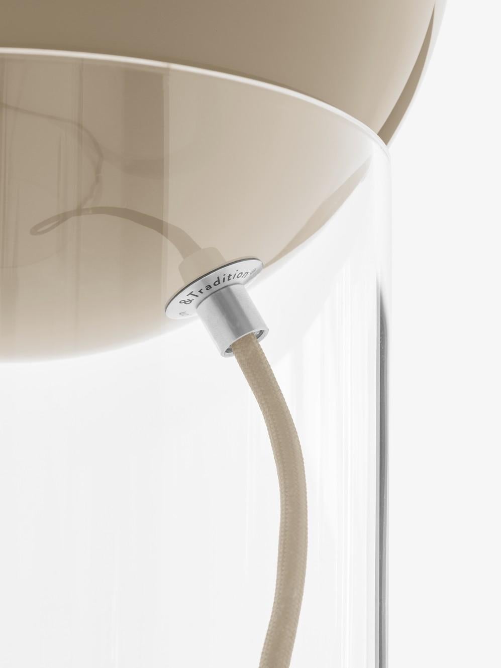 Chinois Lampe à poser Topan VP13, Grey Beige, Designée par Verner Panton en 1959, pour AT&T en vente