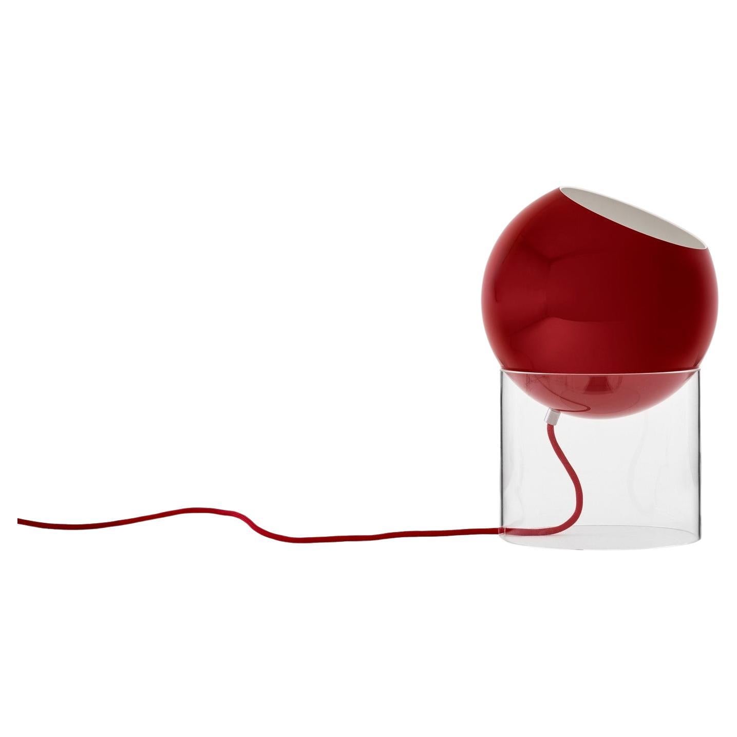 Topan VP13 Table Lamp, Vermilion Red, Designed by Verner Panton in 1959, for &T For Sale