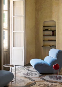 Topan VP14 Stehleuchte, zinnoberrot, 1959, entworfen von Verner Panton für &T