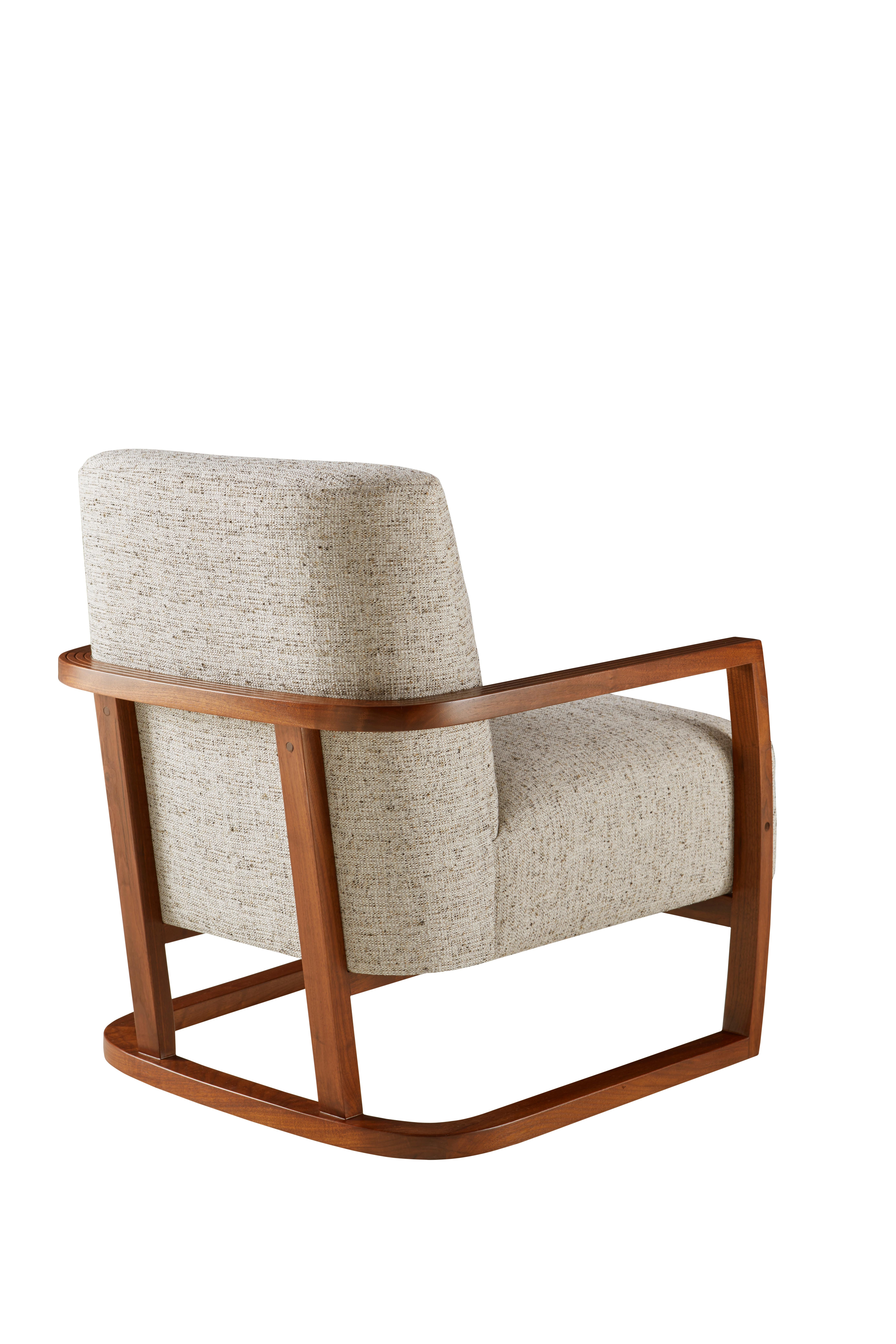 Topanga Loungesessel in Grau und Schwarz von CuratedKravet (amerikanisch)